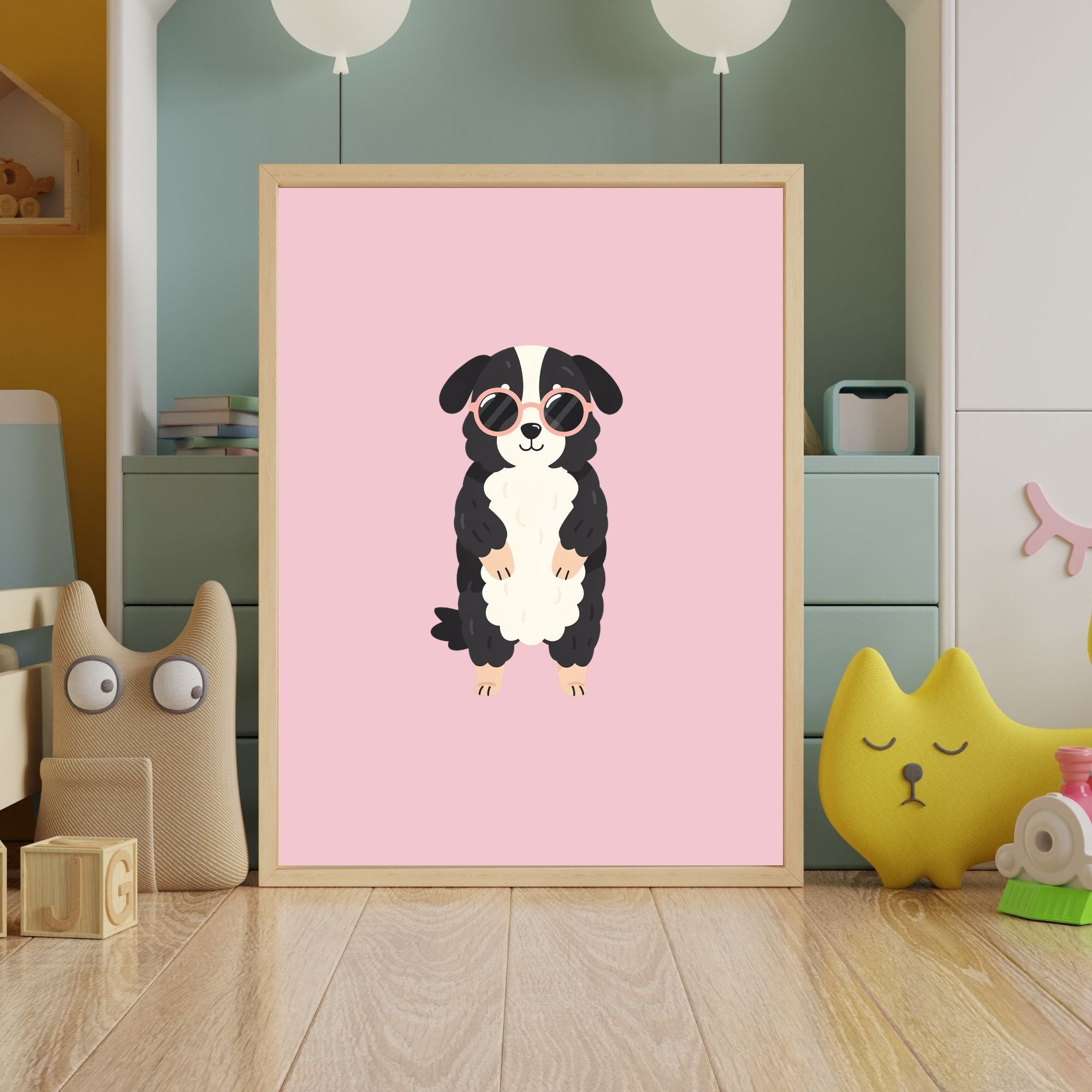 Smithfield Sheepdog Kids Nursery Wall Art Print Bundle — 22 Dog Costume Designs, 5 Colours, 6 Print Sizes | Digital Download