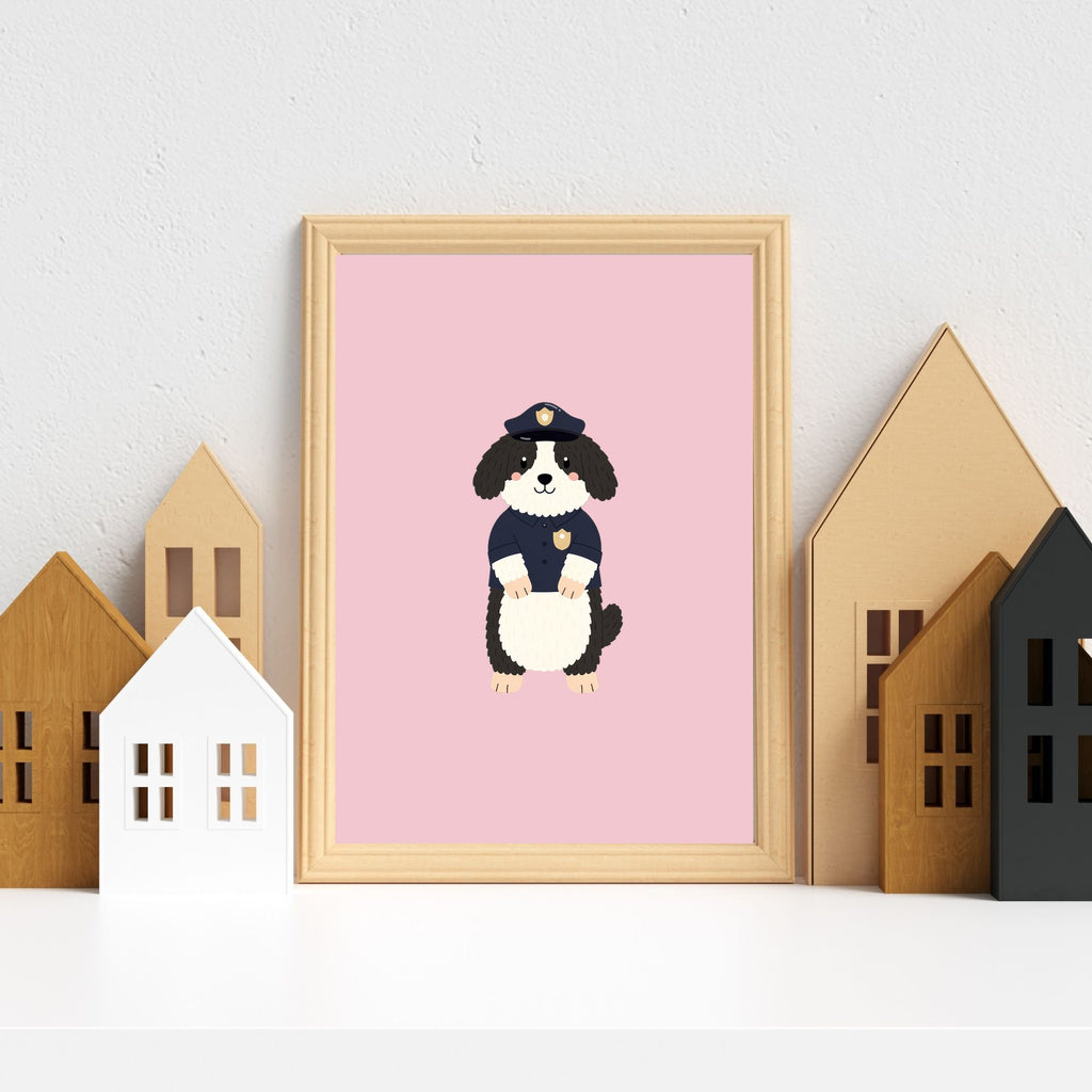Smithfield Sheepdog Kids Nursery Wall Art Print Bundle — 22 Dog Costume Designs, 5 Colours, 6 Print Sizes | Digital Download