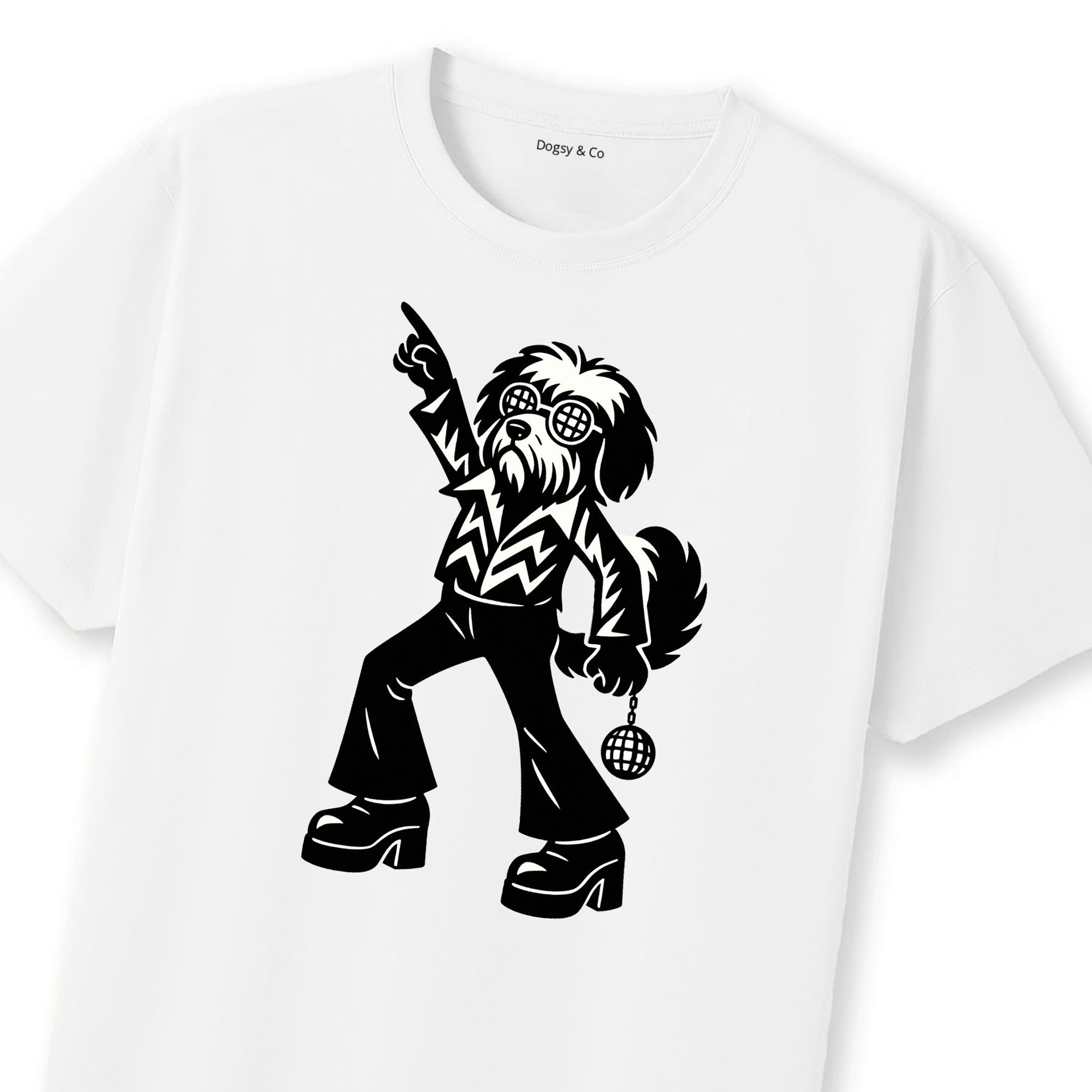 Smithfield Sheepdog Disco Doggo T-Shirt | Dogsy & Co