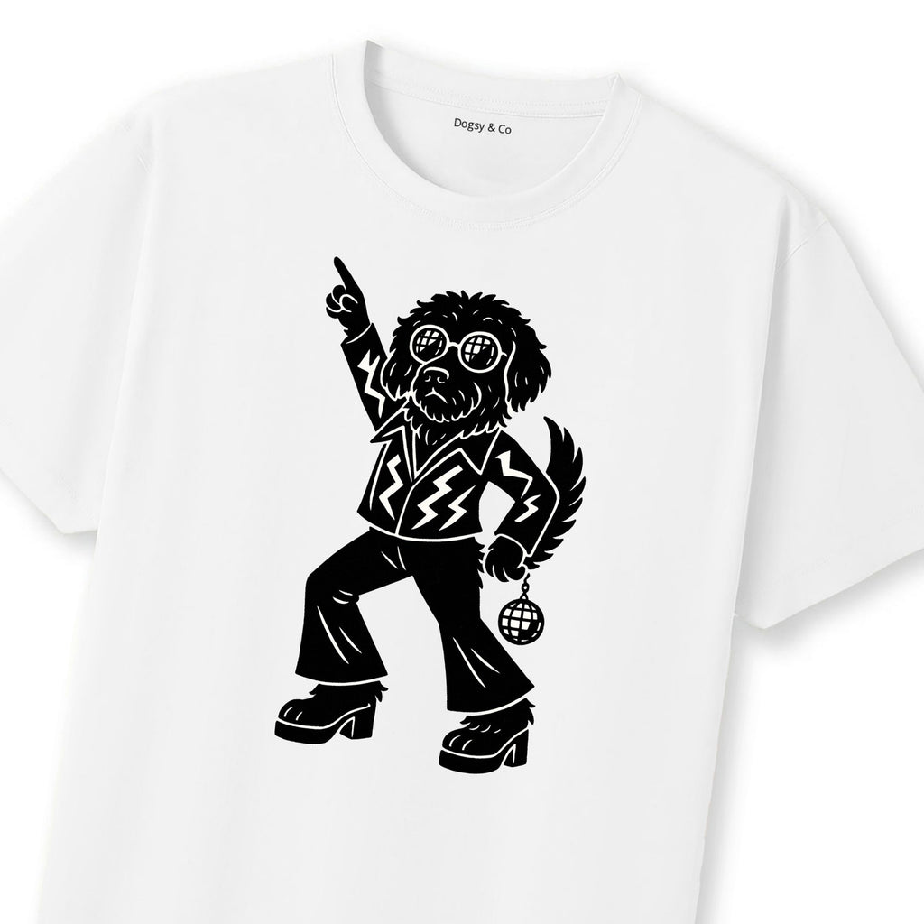 Spanish Water Dog Disco Doggo T-Shirt | Dogsy & Co