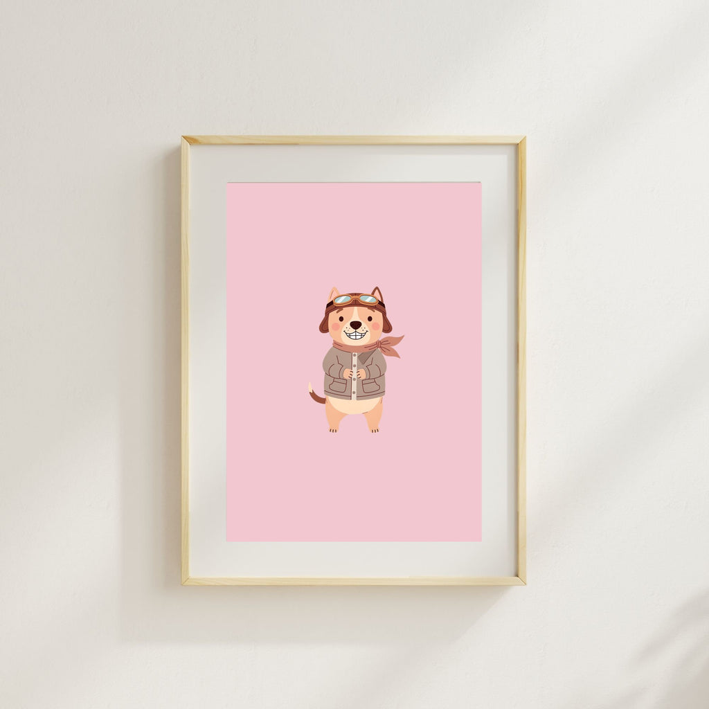 Staffordshire Bull Terrier Kids Nursery Wall Art Print Bundle — 22 Dog Costume Designs, 5 Colours, 6 Print Sizes | Digital Download