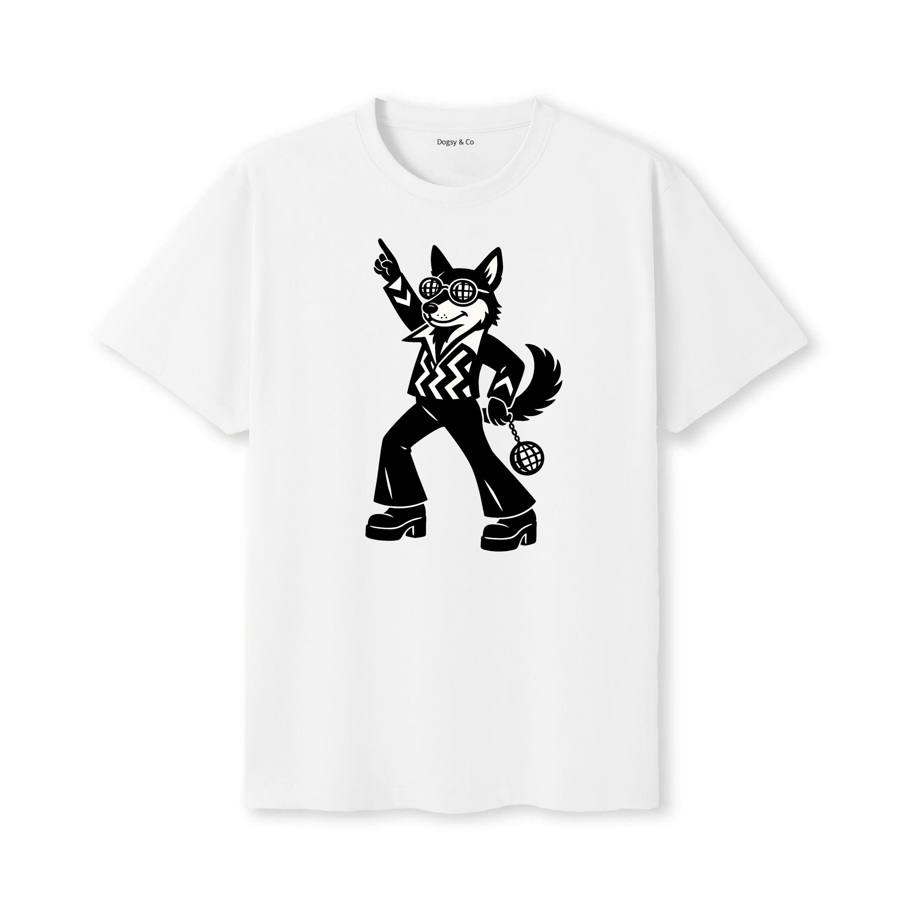Swedish Vallhund Disco Doggo T-Shirt - alternate view