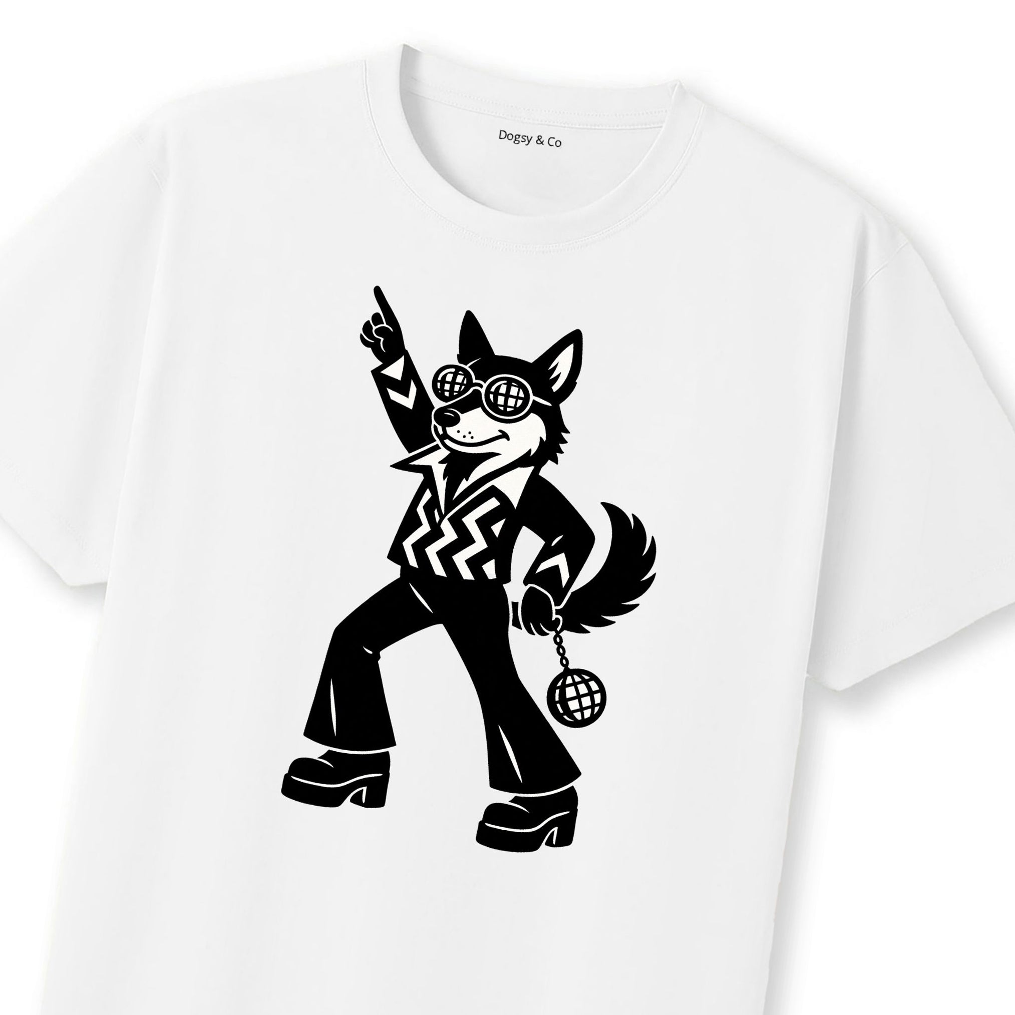 Swedish Vallhund Disco Doggo T-Shirt | Dogsy & Co
