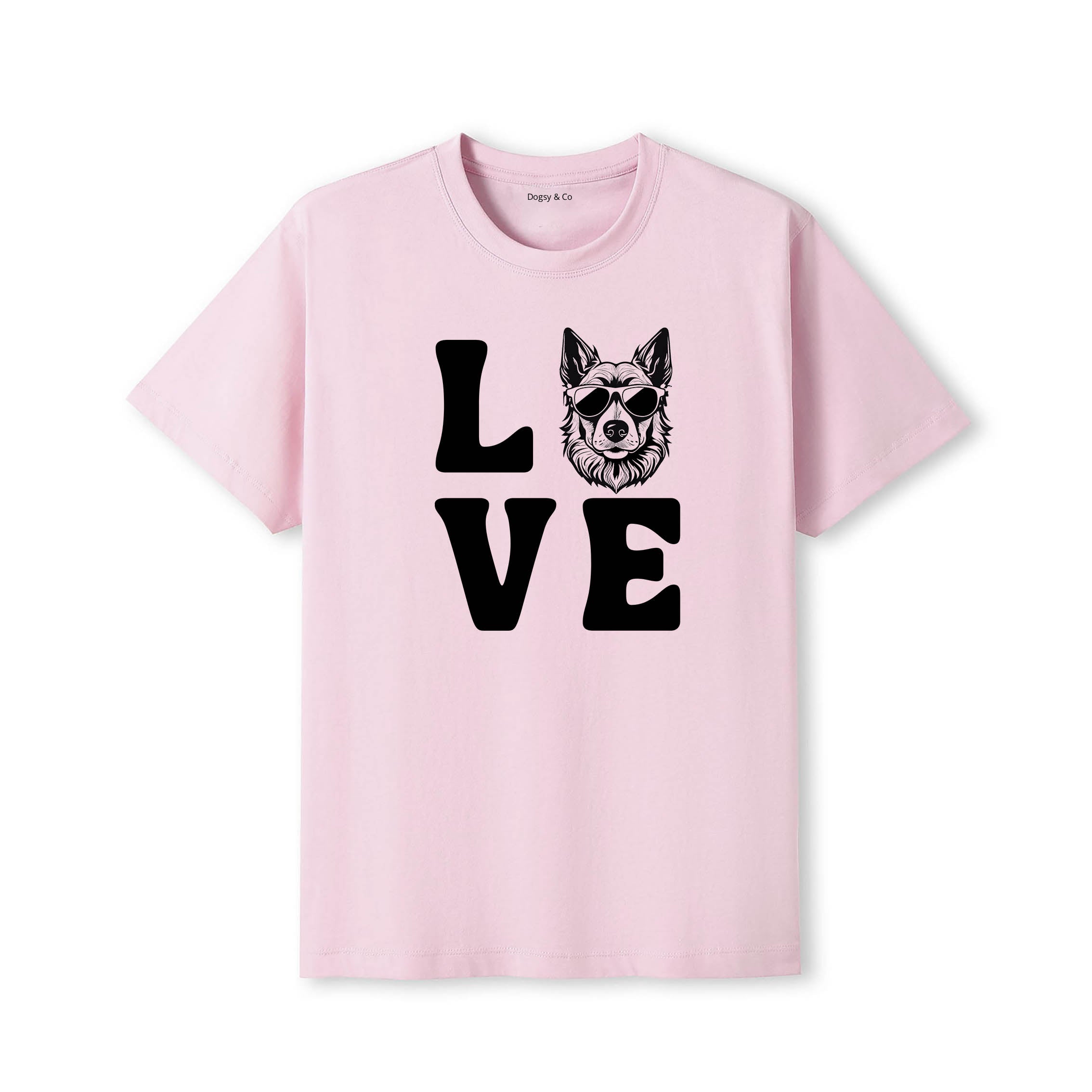 Swedish Vallhund LOVE DOGS Tshirt - Pink