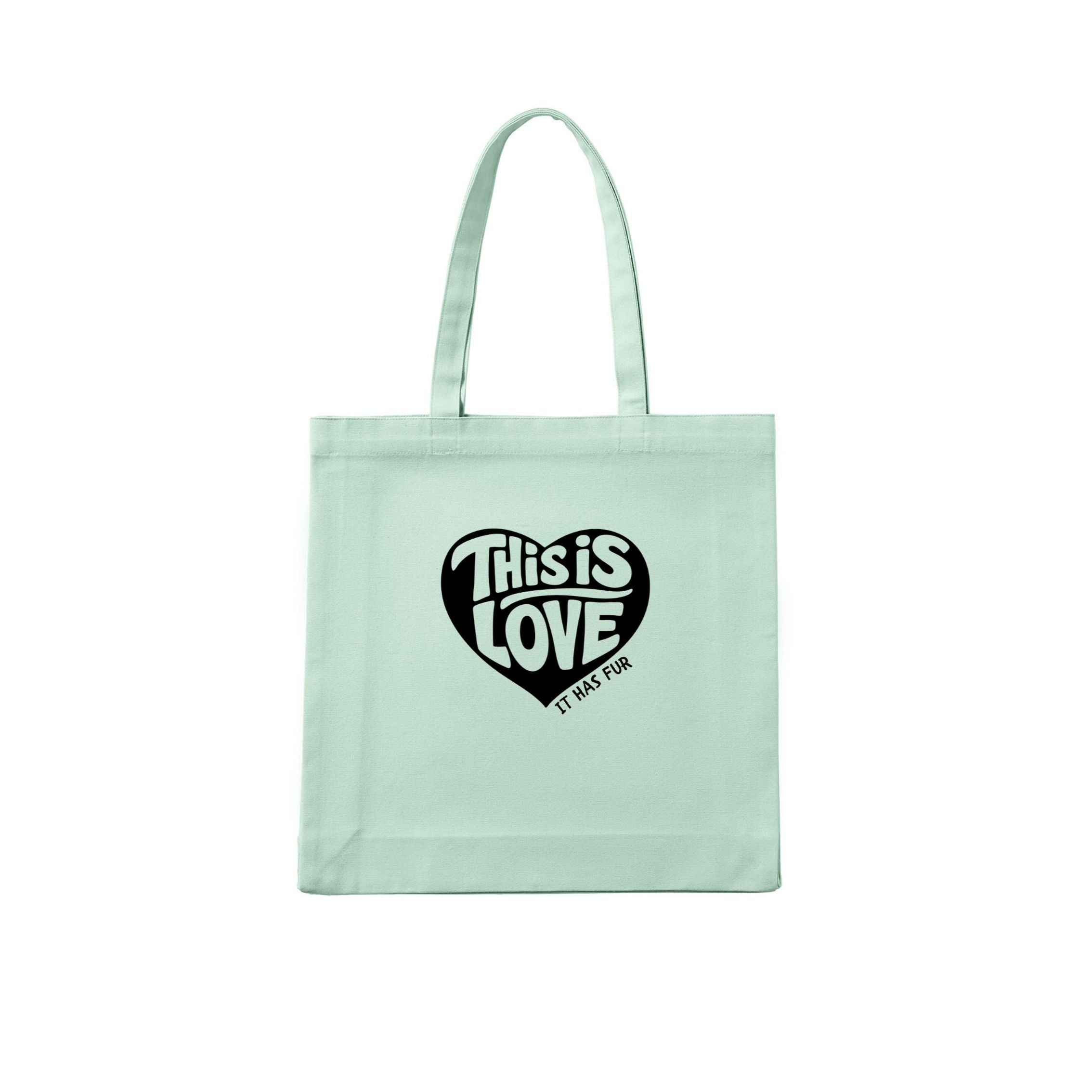 This Is Love (It Has Fur) Tote Bag - alternate view