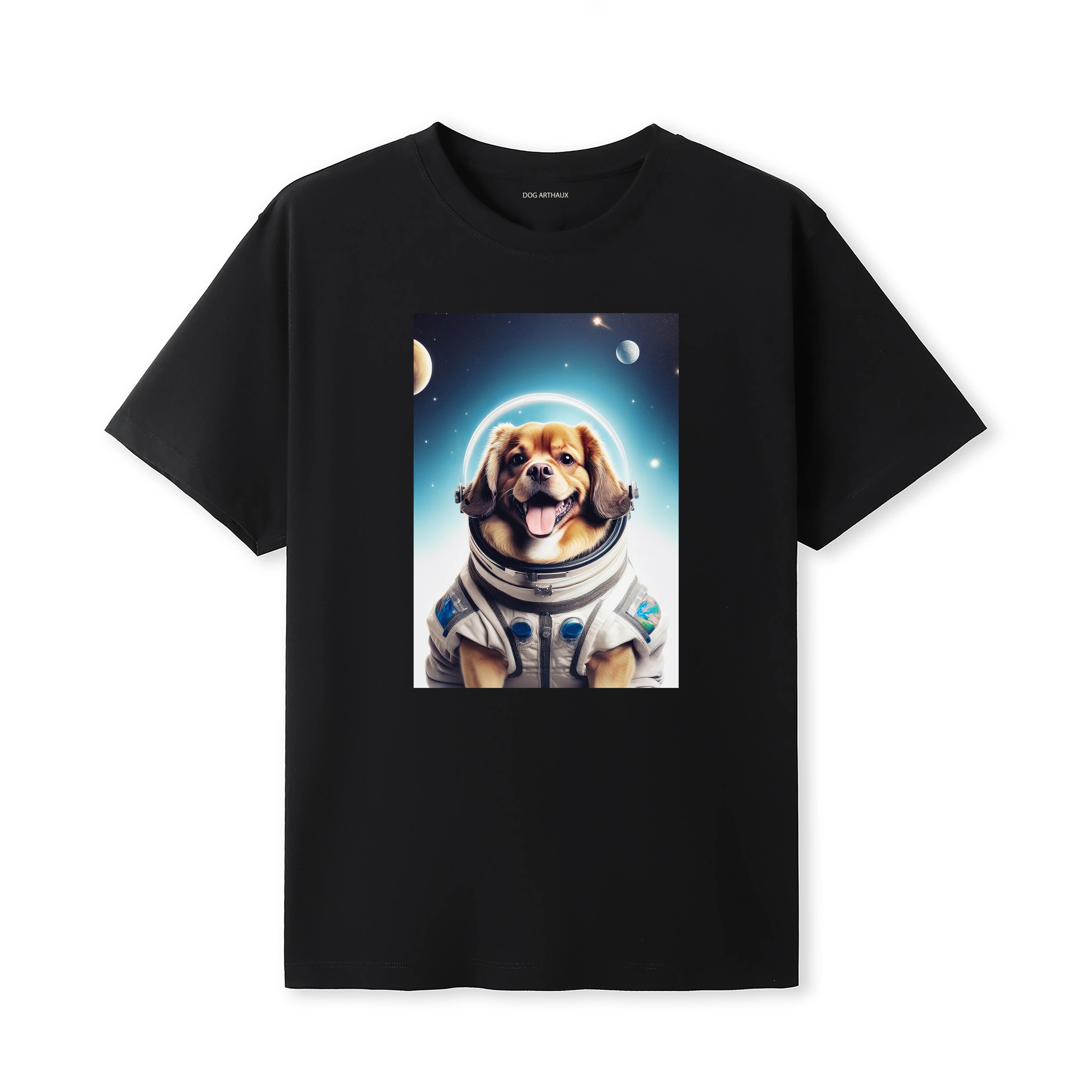 Tibetan Spaniel Astronaut Dog T-shirt