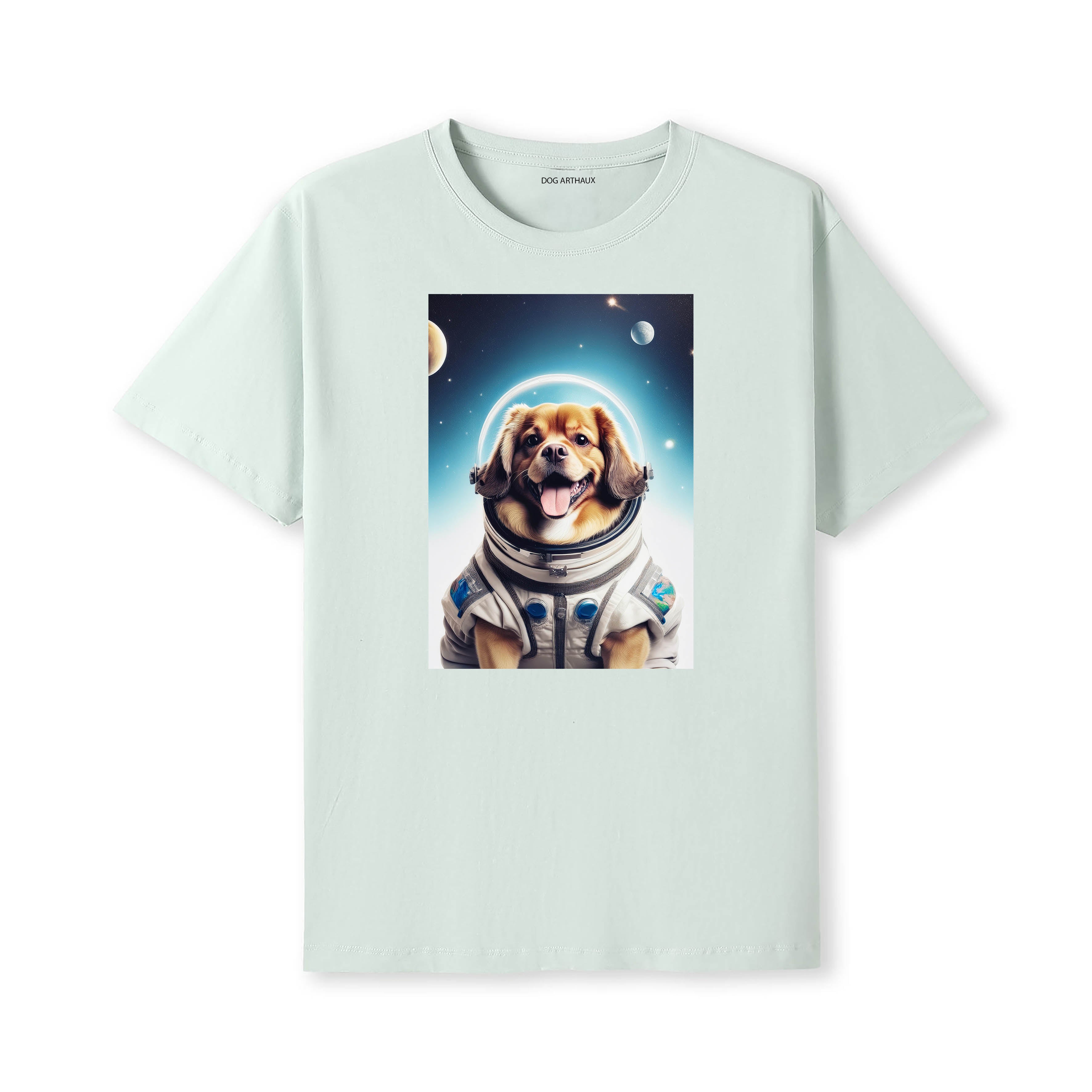 Tibetan Spaniel Astronaut Dog T-shirt