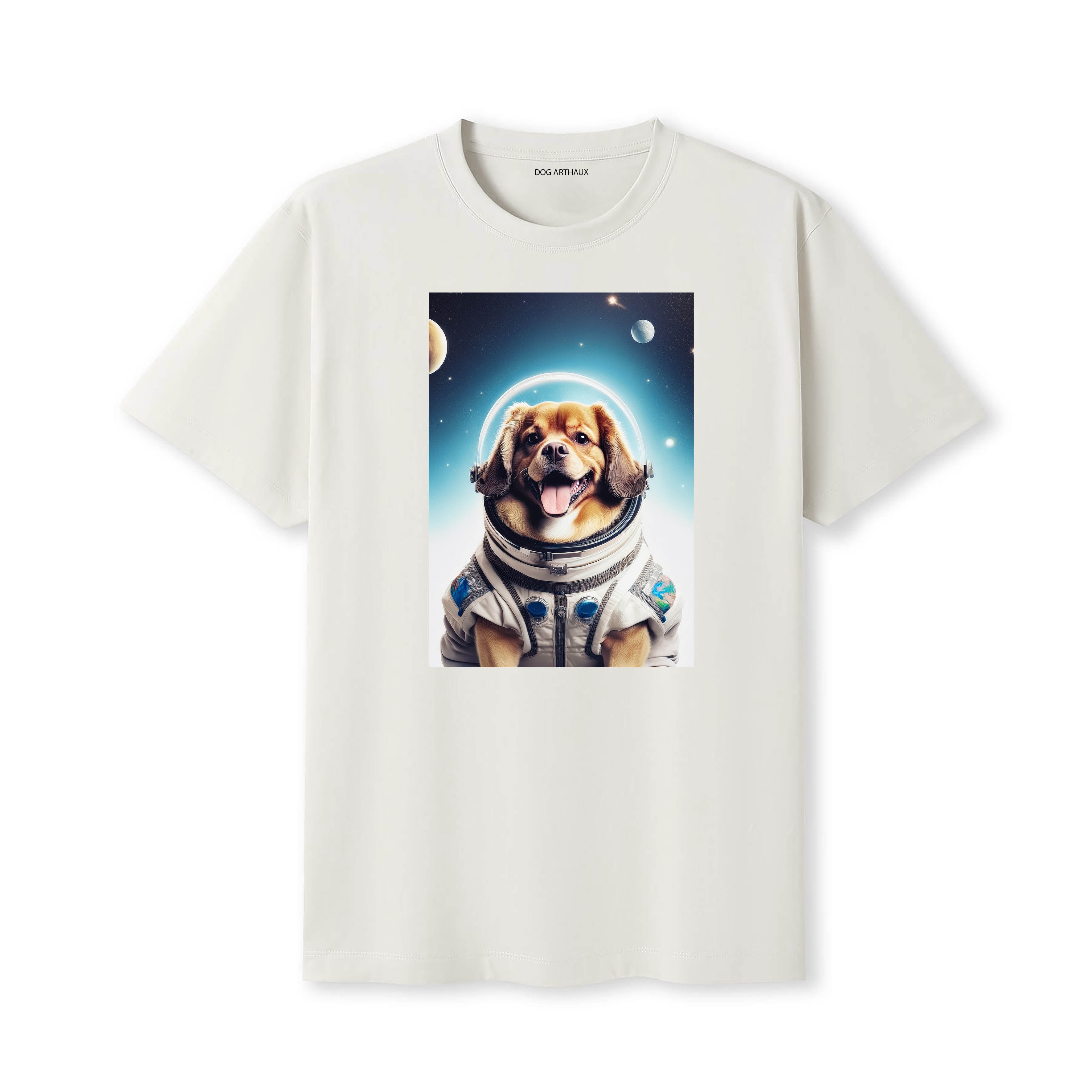 Tibetan Spaniel Astronaut Dog T-shirt