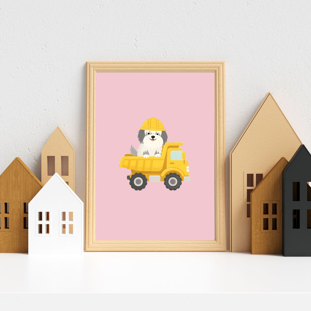 Tibetan Terrier Kids Nursery Wall Art Print Bundle — 22 Dog Costume Designs, 5 Colours, 6 Print Sizes | Digital Download
