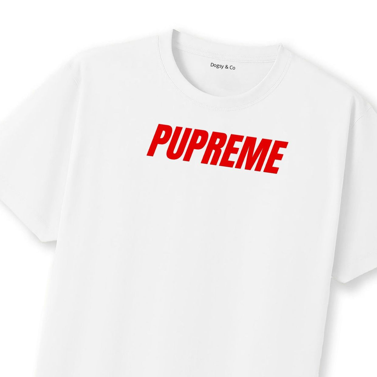 PUPREME Dogsigner T-Shirt - close up view
