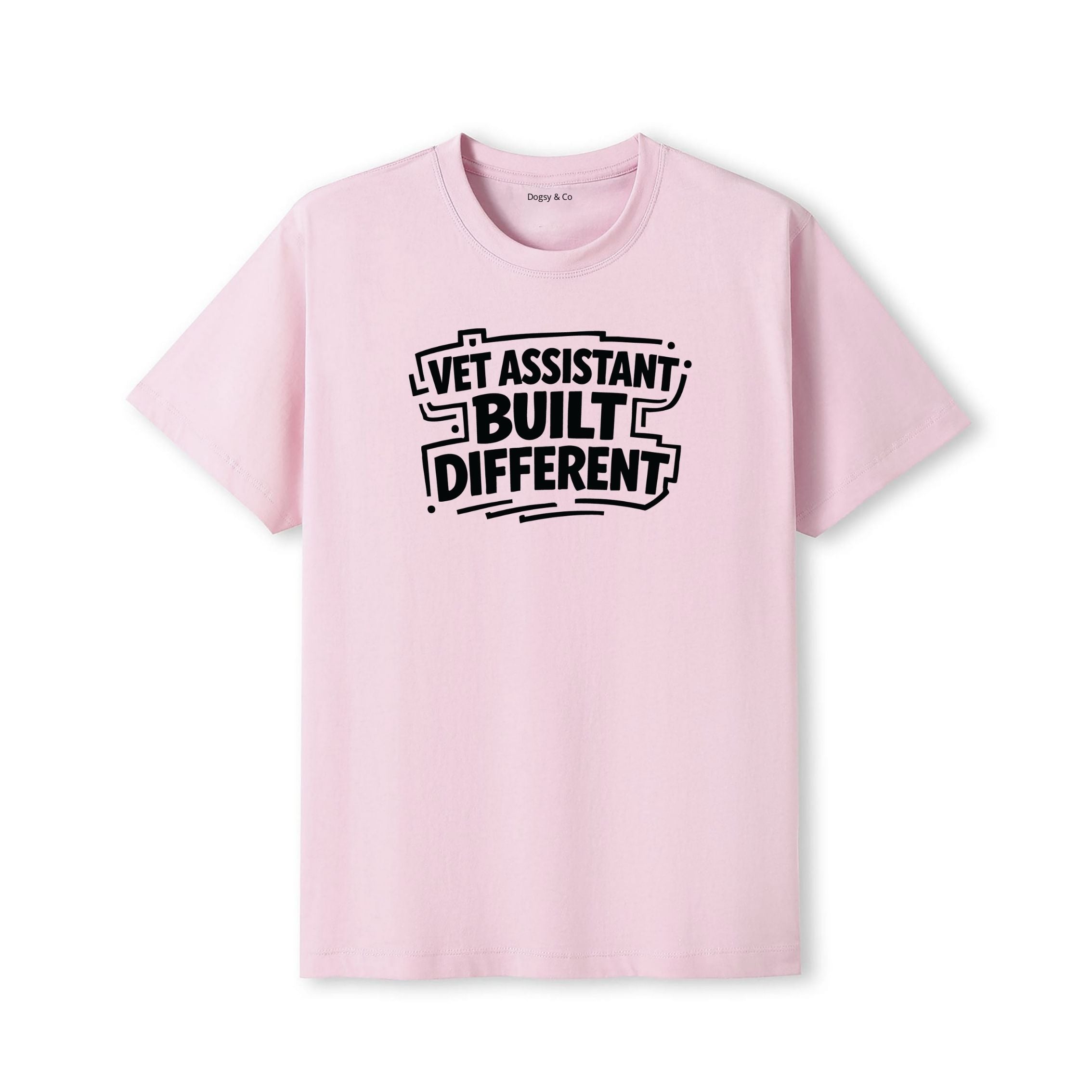 Vet Assistant Built Different T-Shirt - detail view
