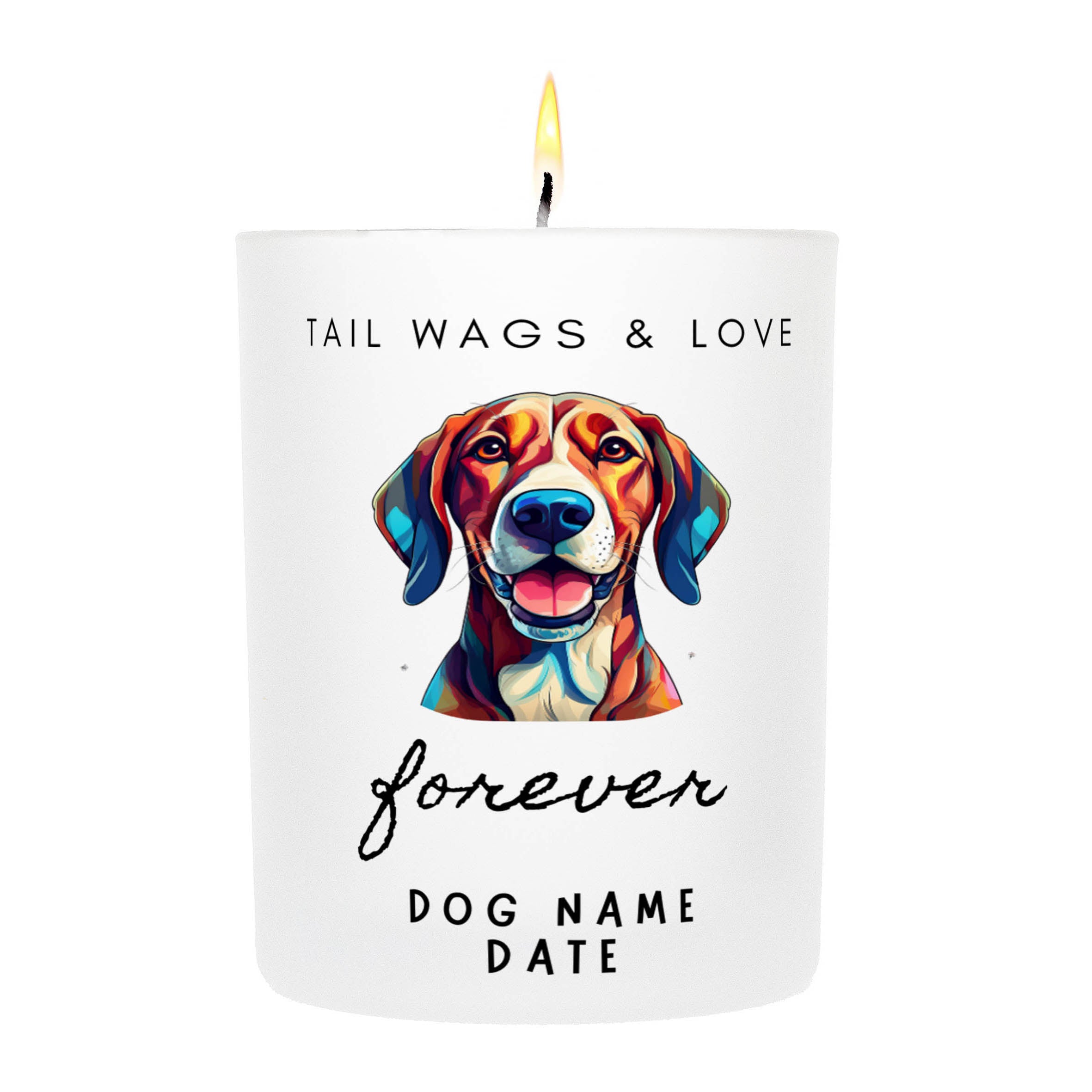 VIZSLA   Tail Wags & Love Custom Candle