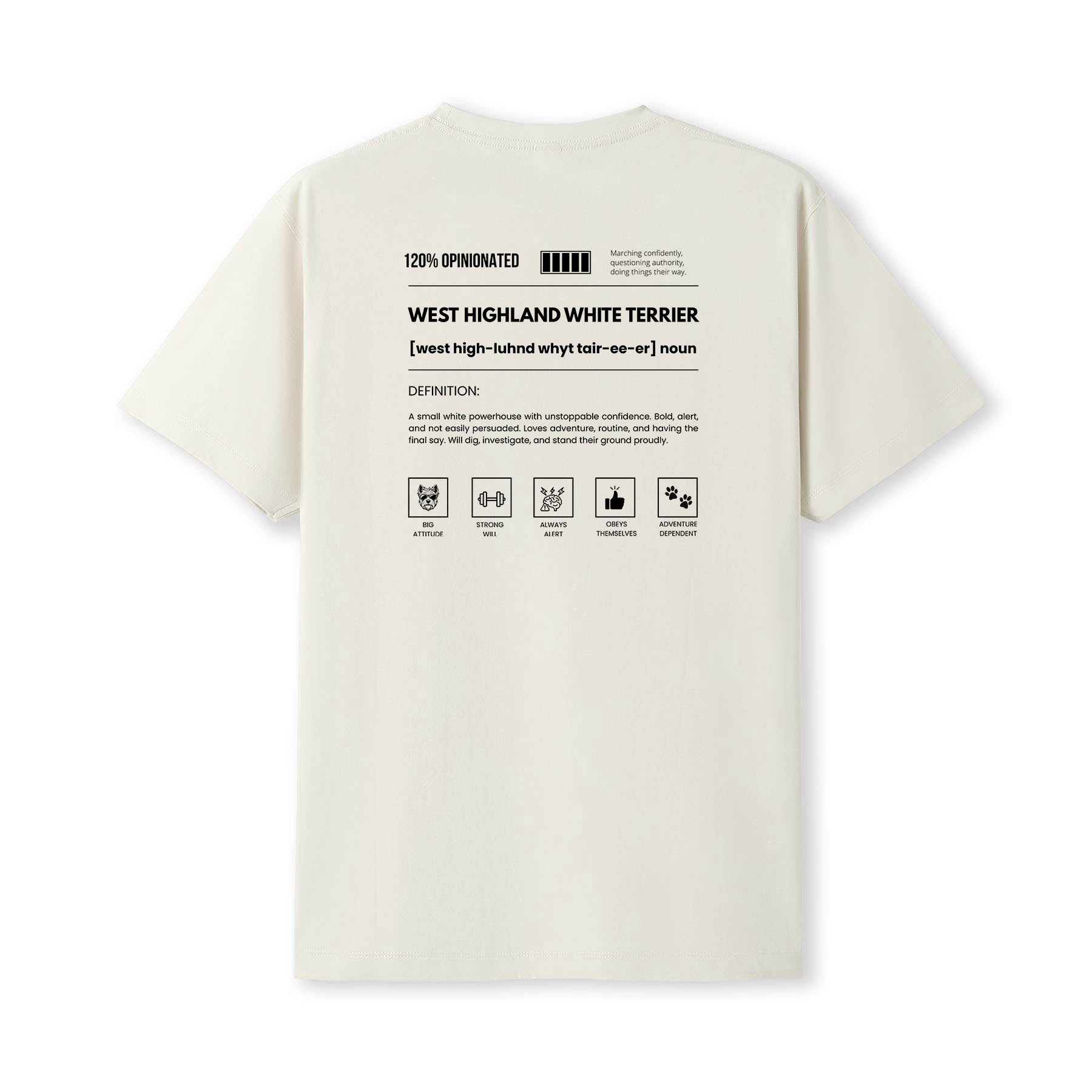 West Highland Whtie Terrier Definition T-Shirt