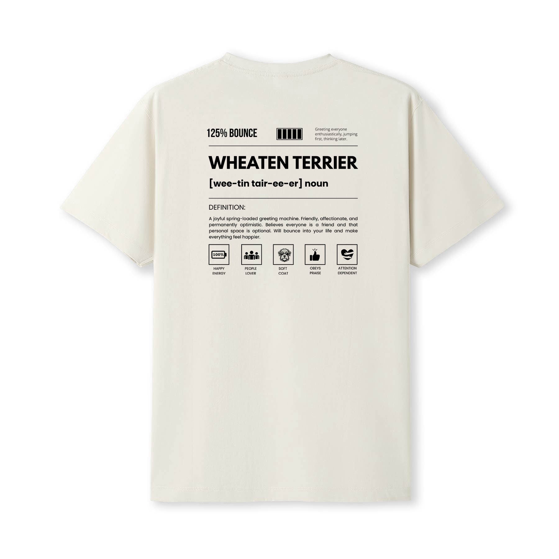 Wheaten Terrier Dog Attitude Tshirt Funny Breed Definition Tee