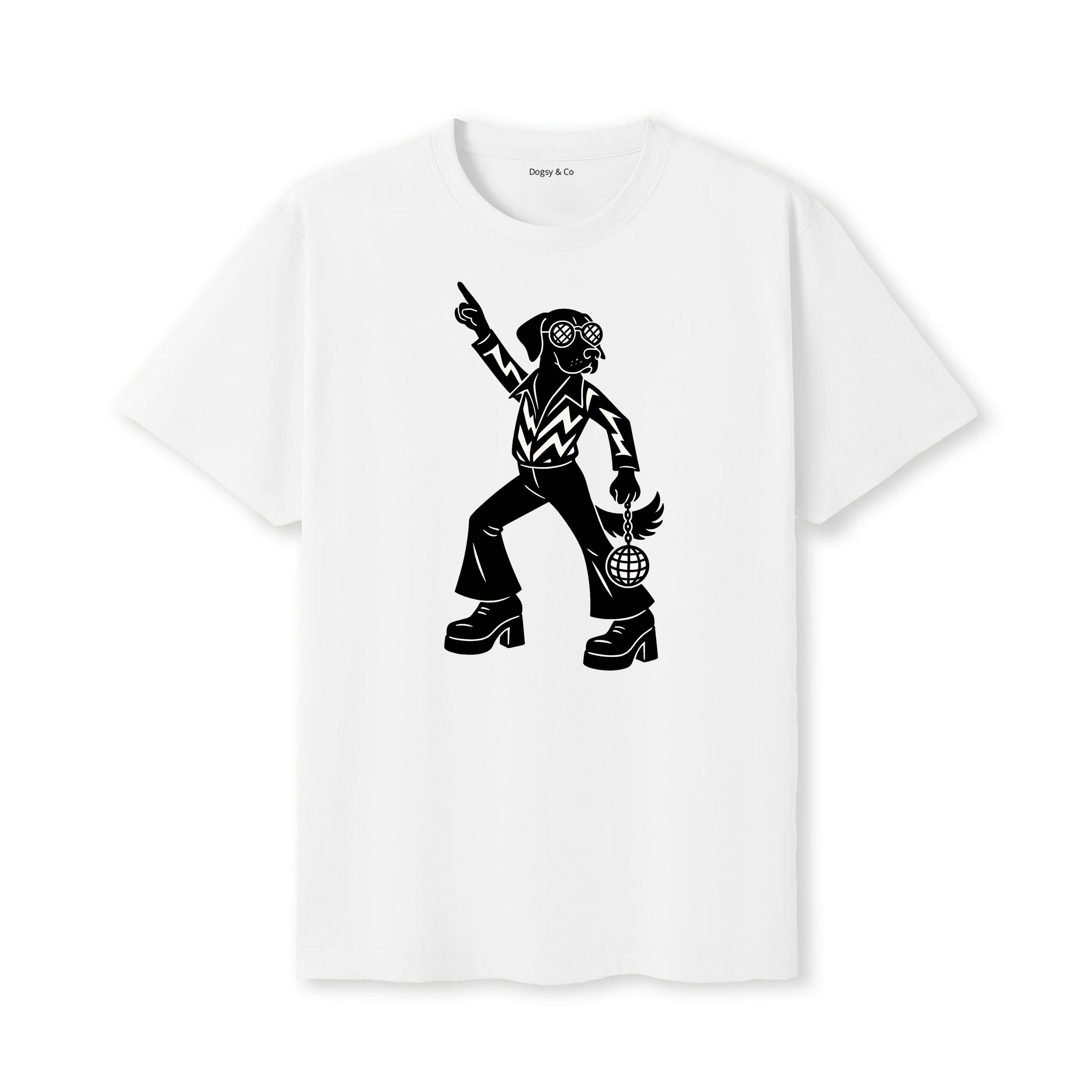 Weimaraner Disco Doggo T-Shirt - alternate view