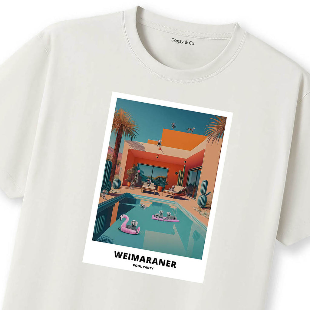 Weimaraner Pool Party T-shirt