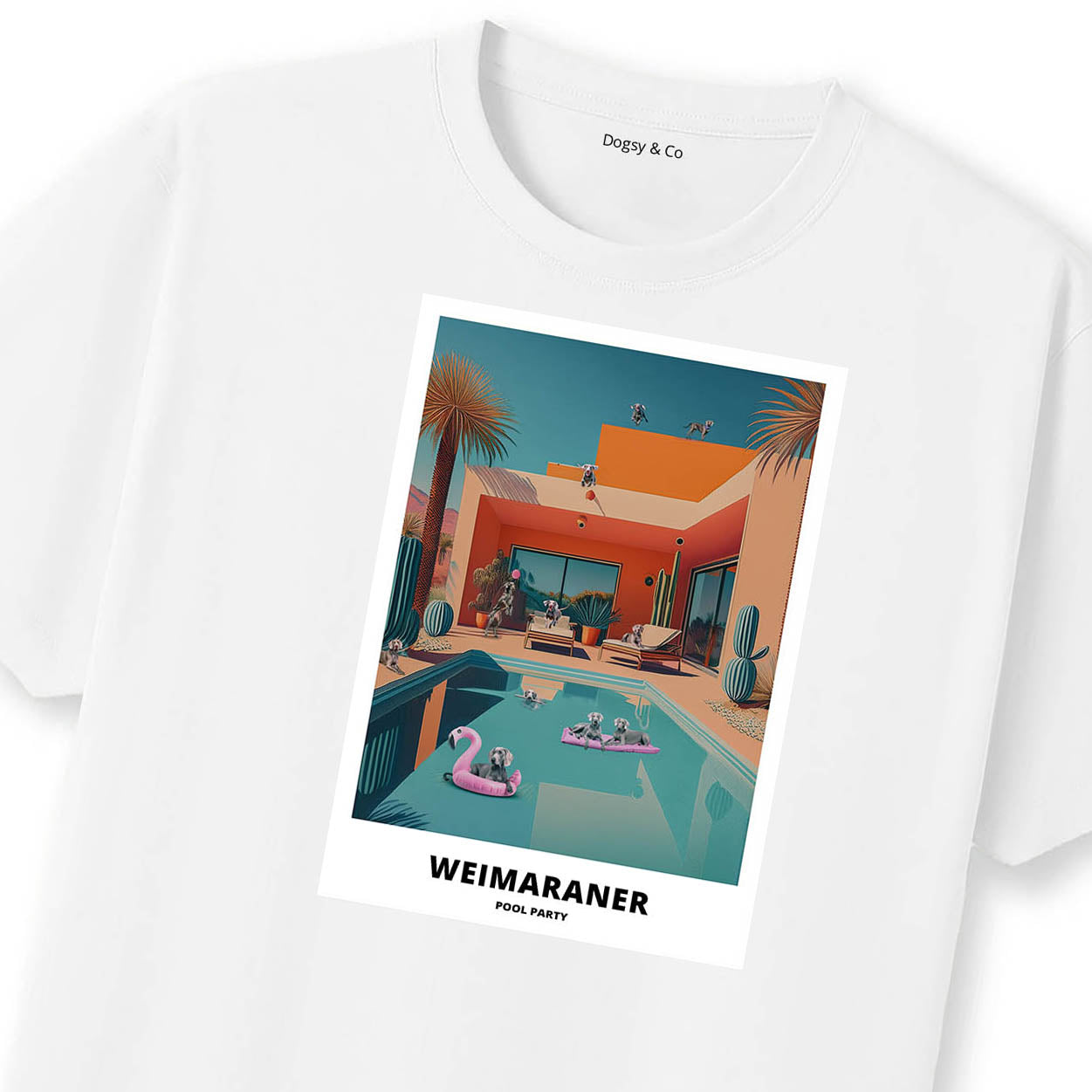 Weimaraner Pool Party T-shirt