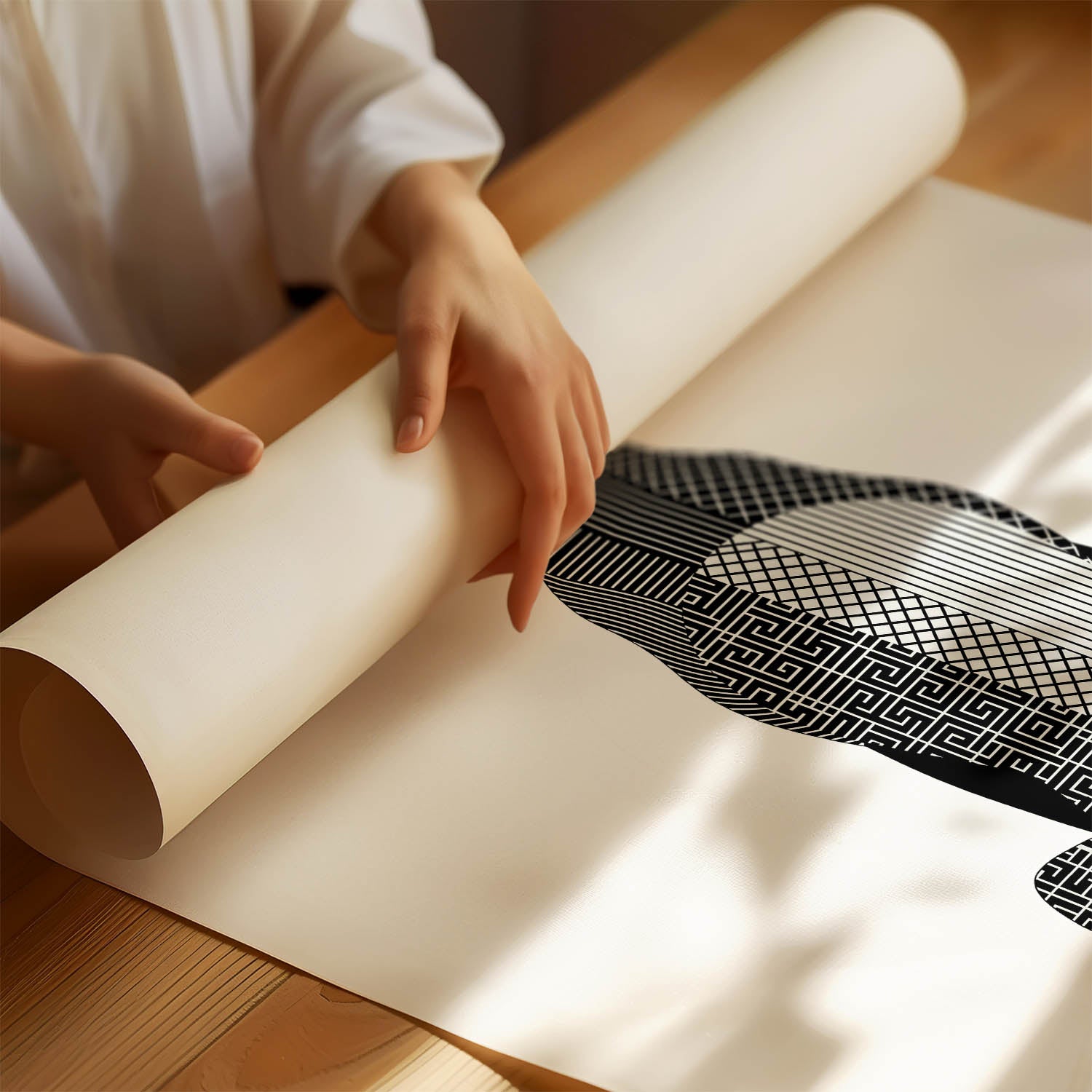 Weimaraner Geometric Line Art mockup