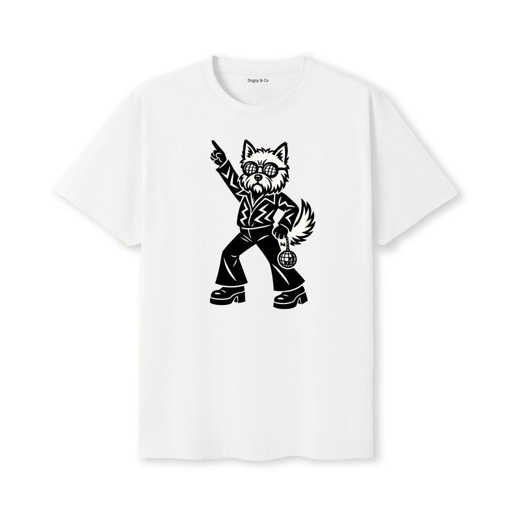 West Highland White Terrier Disco Doggo T-Shirt - alternate view