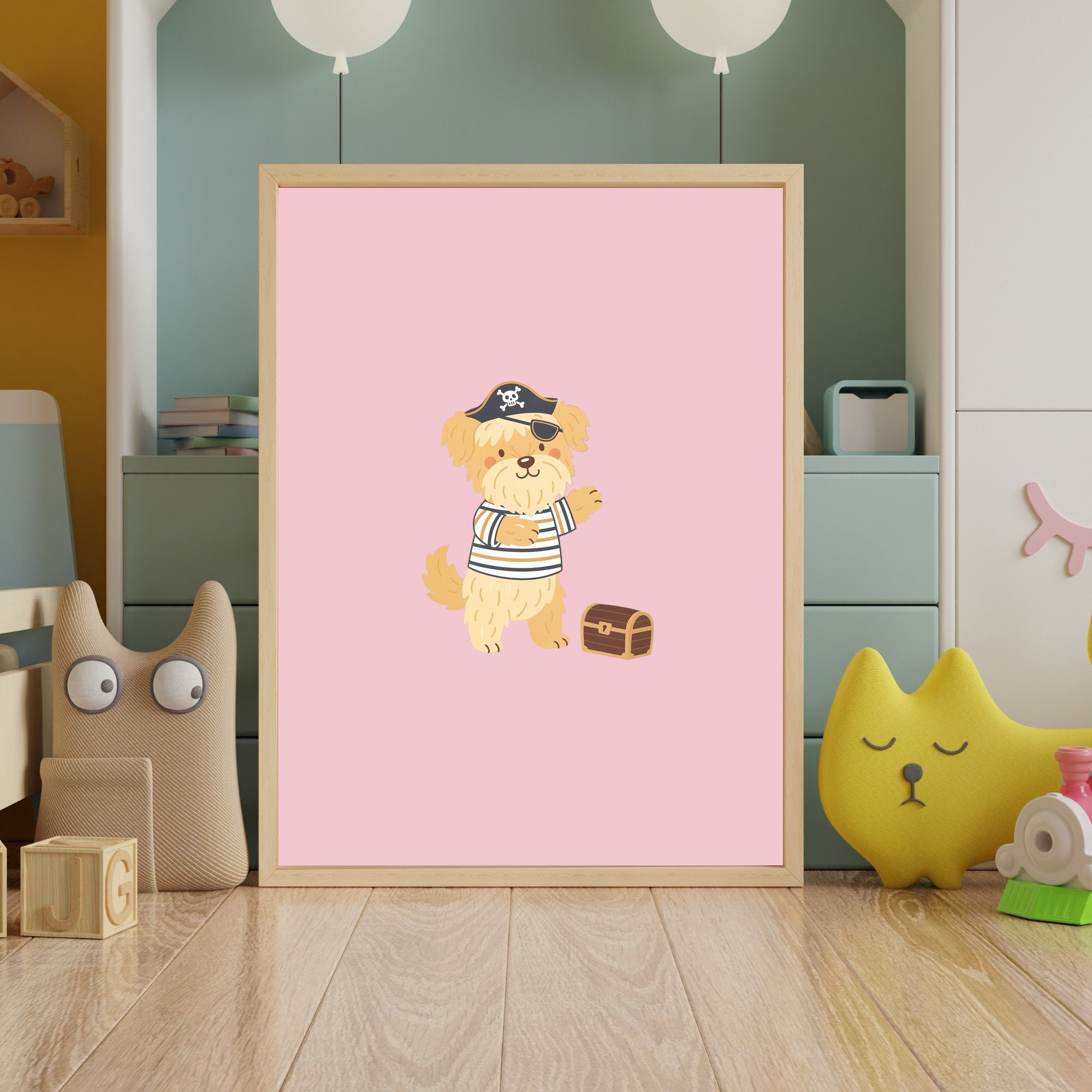 Wheaten Terrier Kids Nursery Wall Art Print Bundle — 22 Dog Costume Designs, 5 Colours, 6 Print Sizes | Digital Download