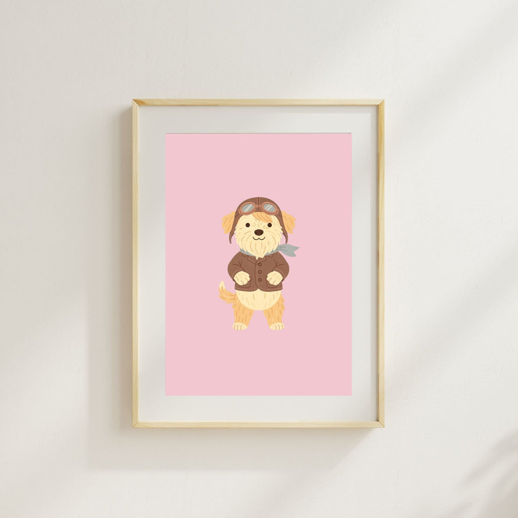 Wheaten Terrier Kids Nursery Wall Art Print Bundle — 22 Dog Costume Designs, 5 Colours, 6 Print Sizes | Digital Download