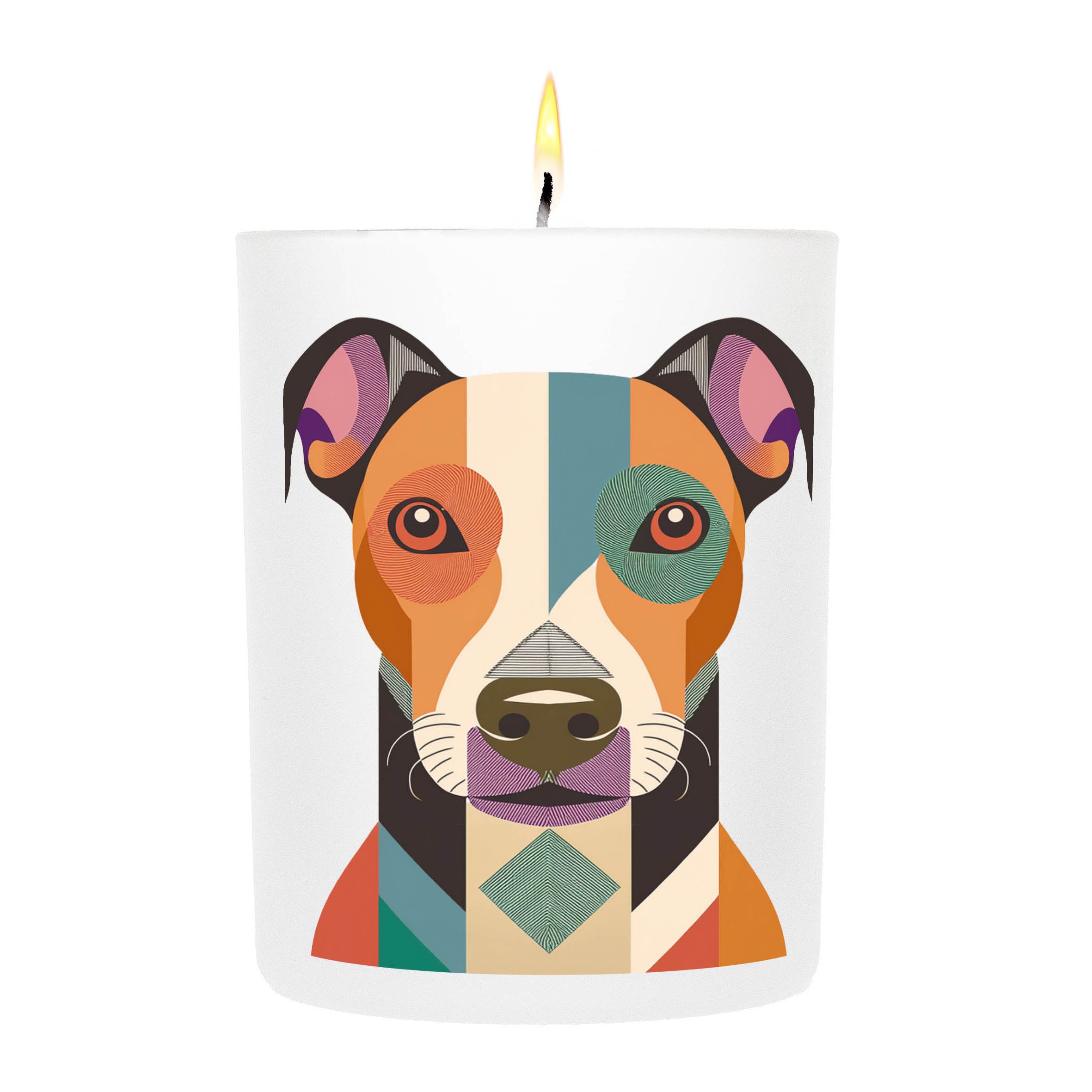Whippet Graphic Bold Dog Candle