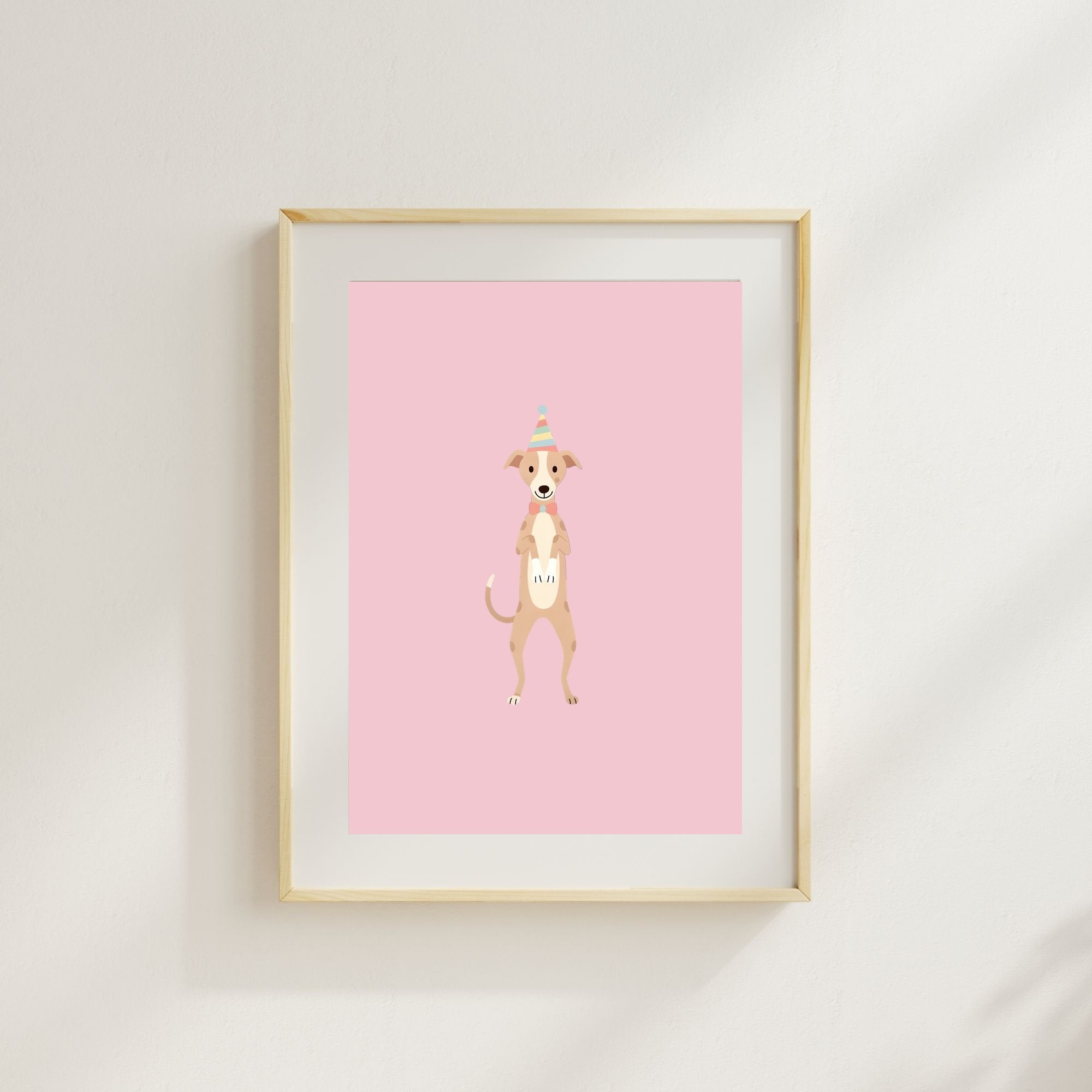 Whippet Kids Nursery Wall Art Print Bundle — 22 Dog Costume Designs, 5 Colours, 6 Print Sizes | Digital Download