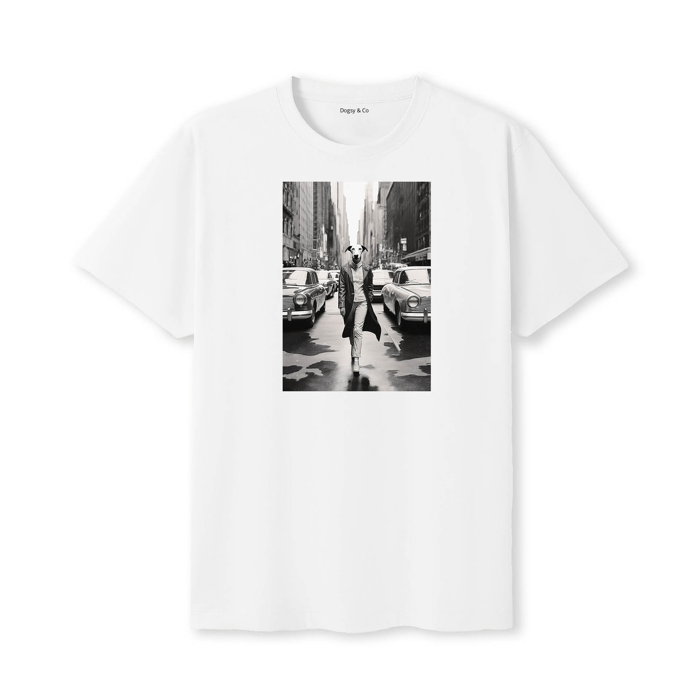 Whippet Dogsy Dean T-Shirt White
