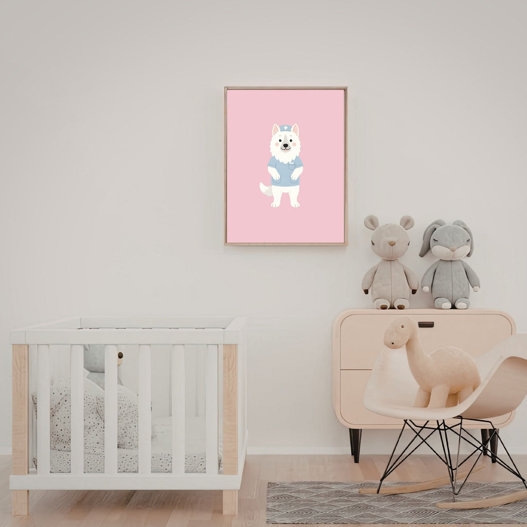 White Swiss Shepherd Kids Nursery Wall Art Print Bundle — 22 Dog Costume Designs, 5 Colours, 6 Print Sizes | Digital Download
