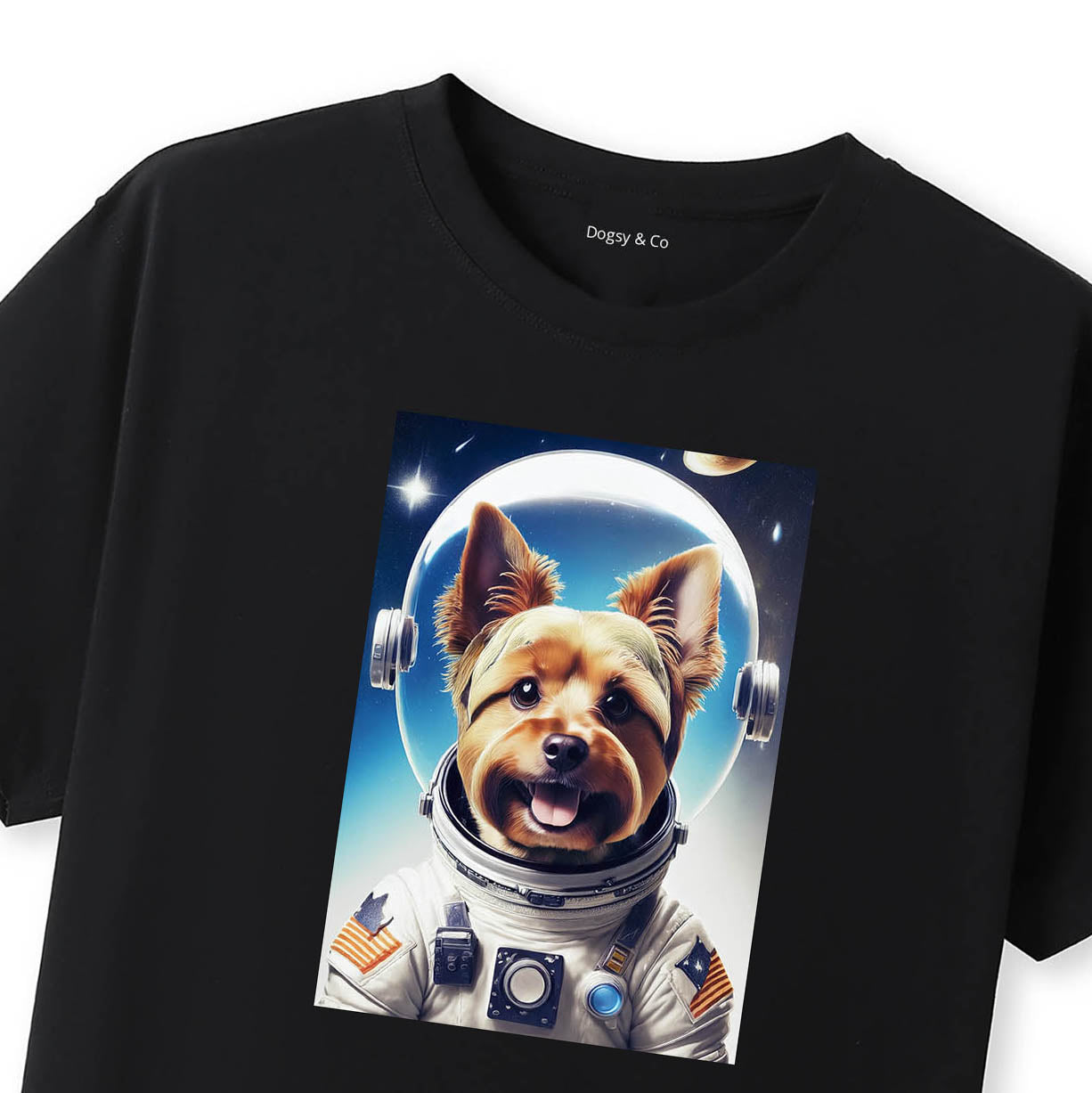 Black T-Shirt Close Up