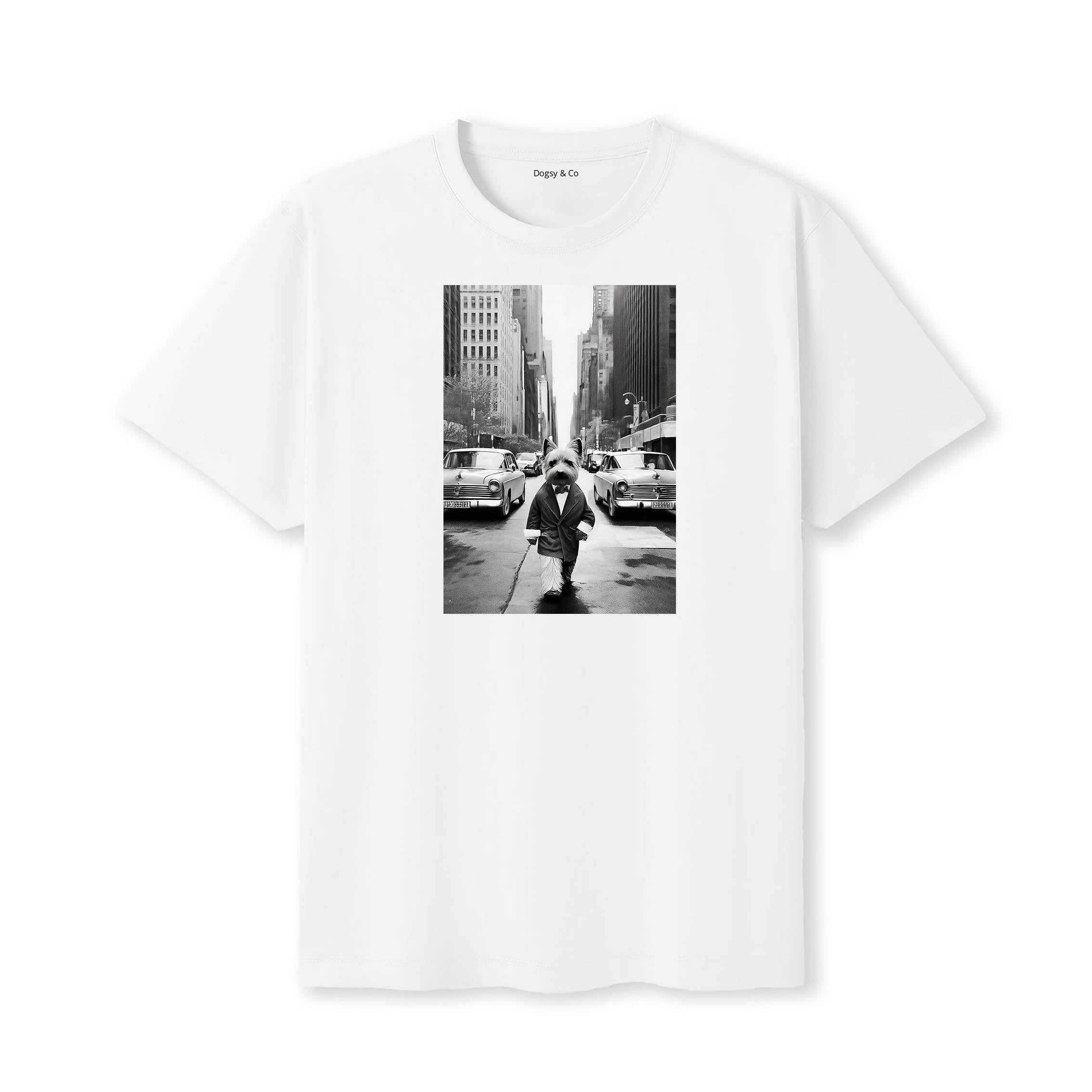 Yorkshire Terrier Dogsy Dean T-Shirt White