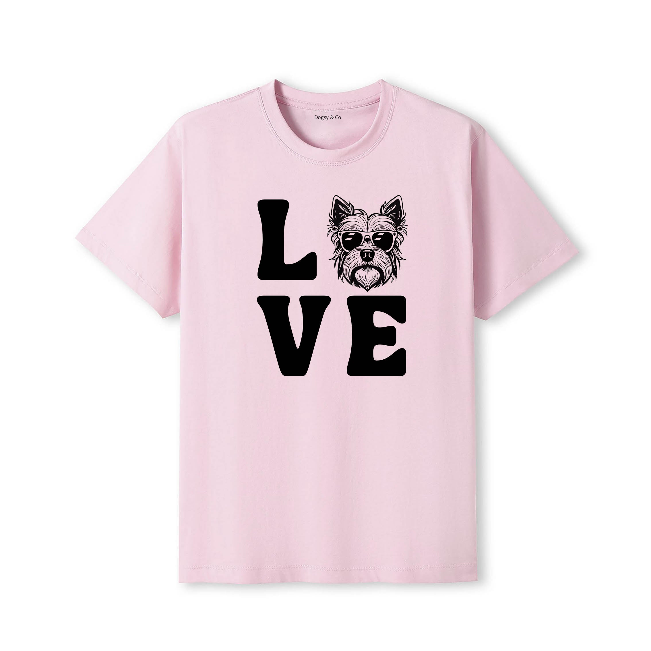 Yorkshire Terrier LOVE DOGS Tshirt - Pink