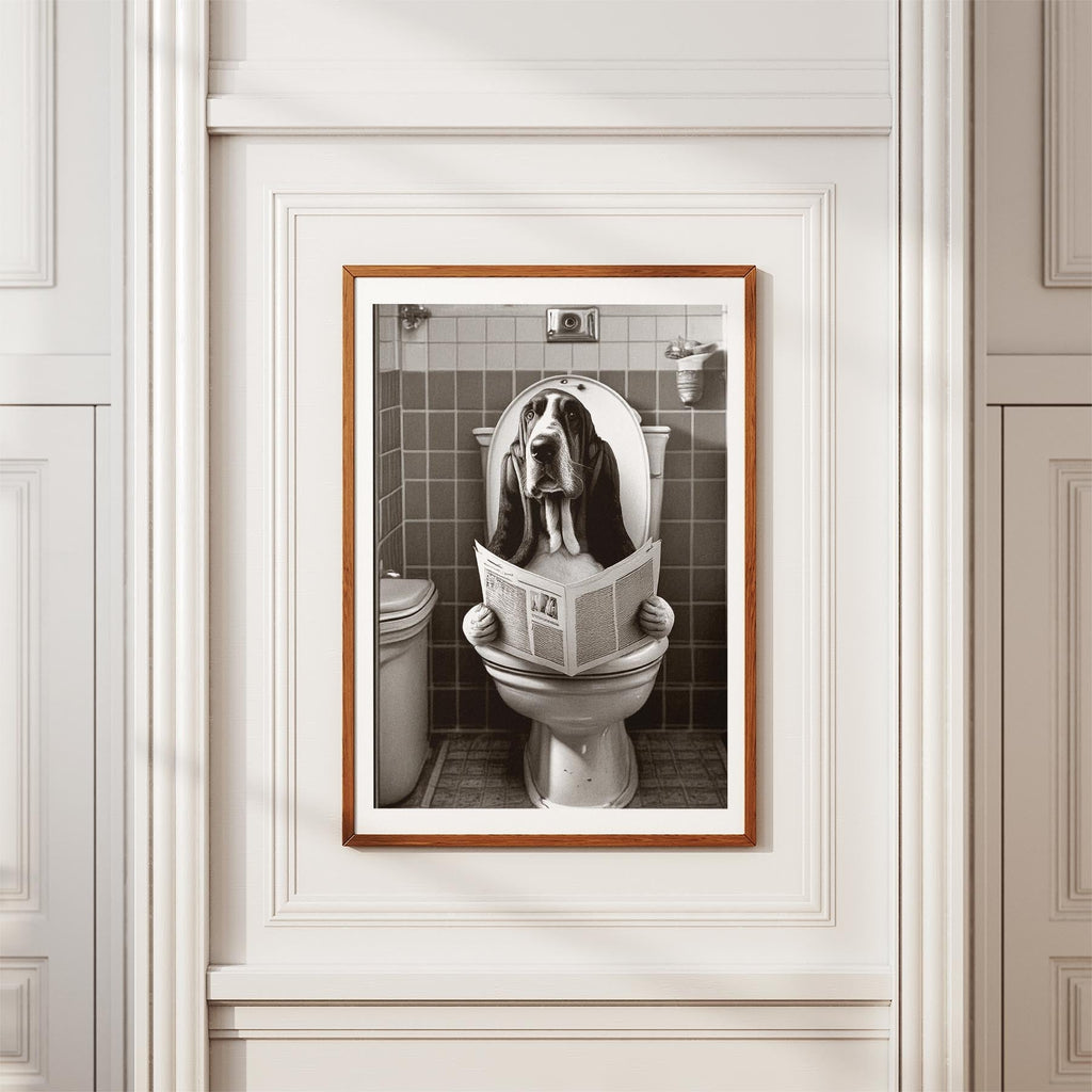 Basset Hound Toilet Humour Dog Series image 3
