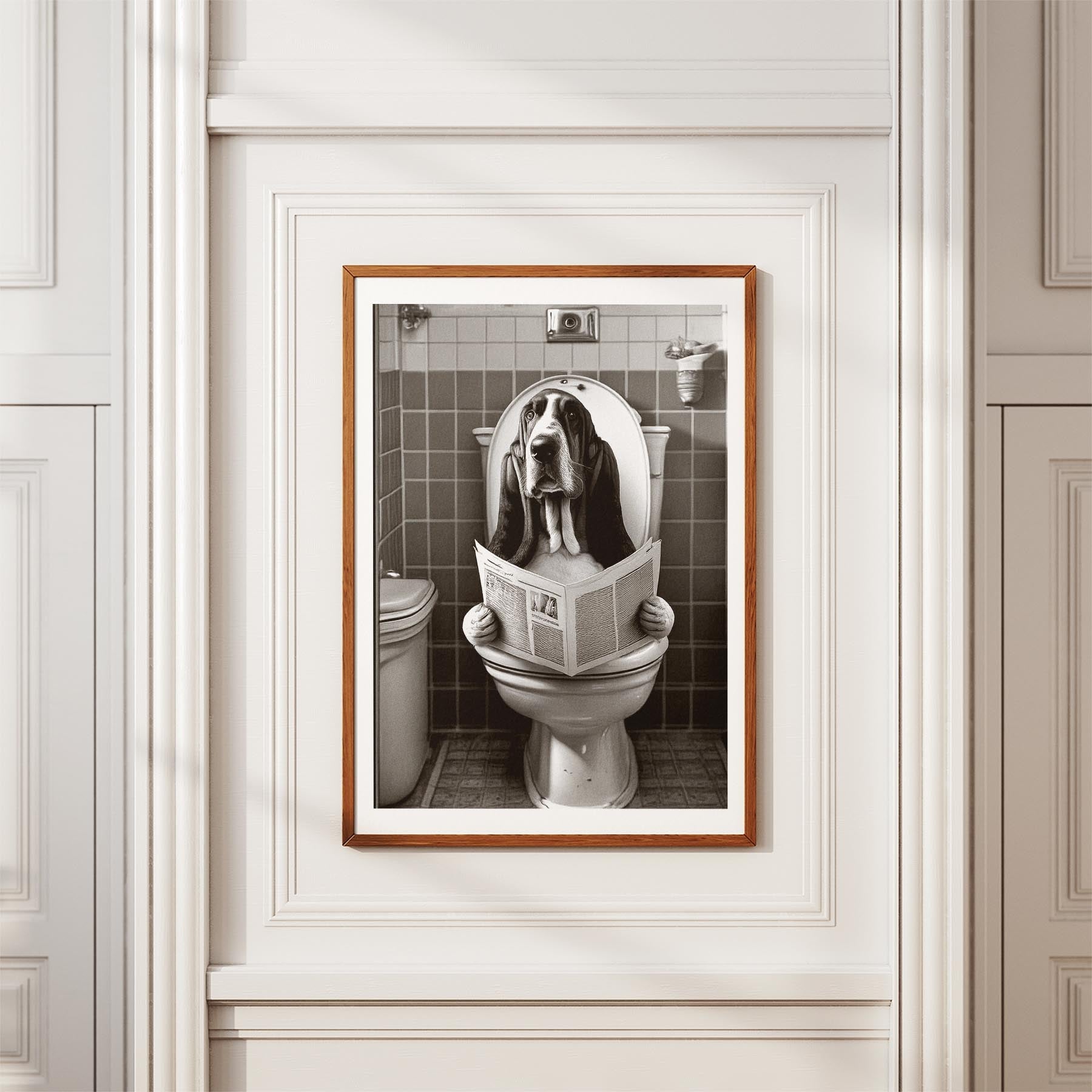 Basset Hound Toilet Humour Dog Series image 3