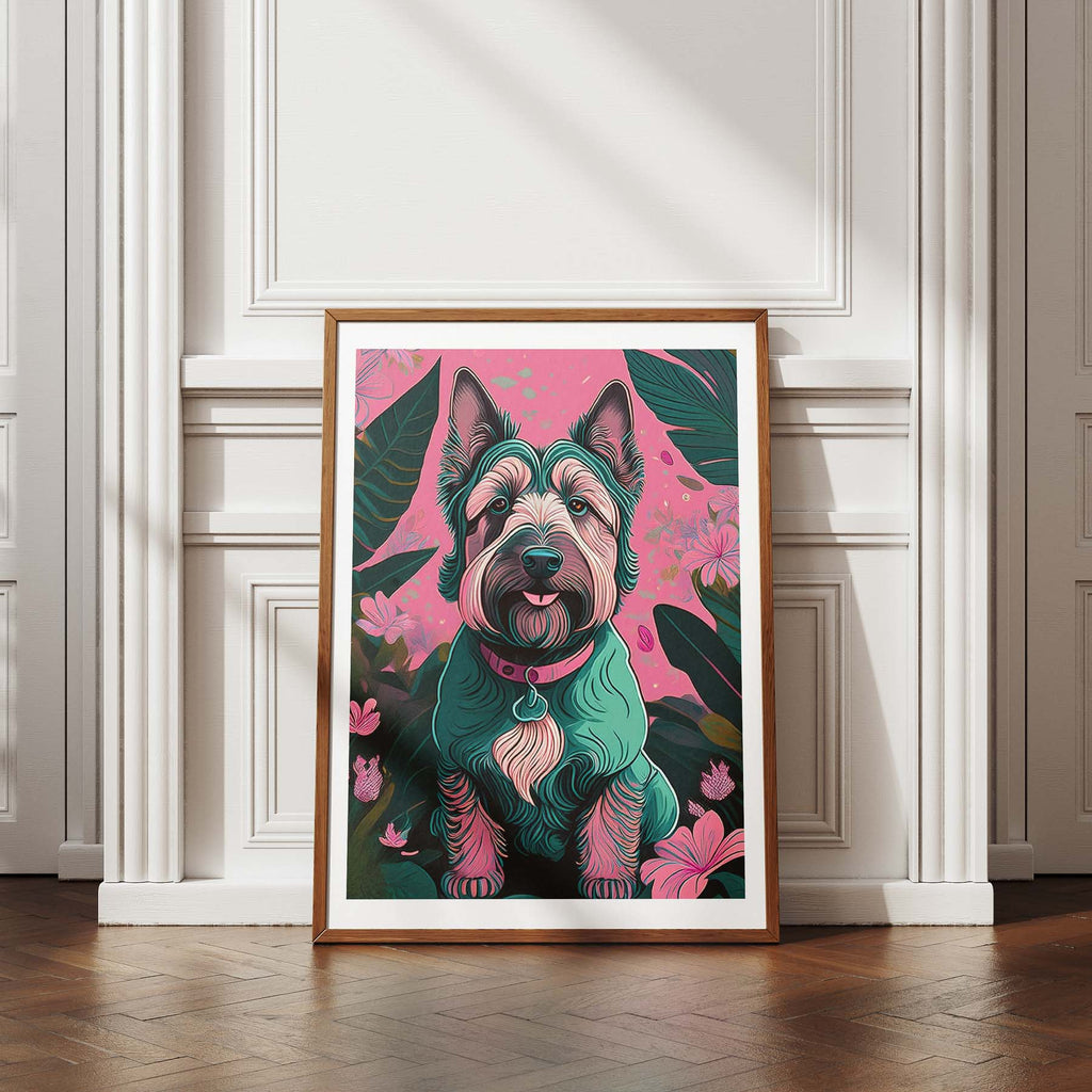 Irish Terrier Flowery Dog image 4