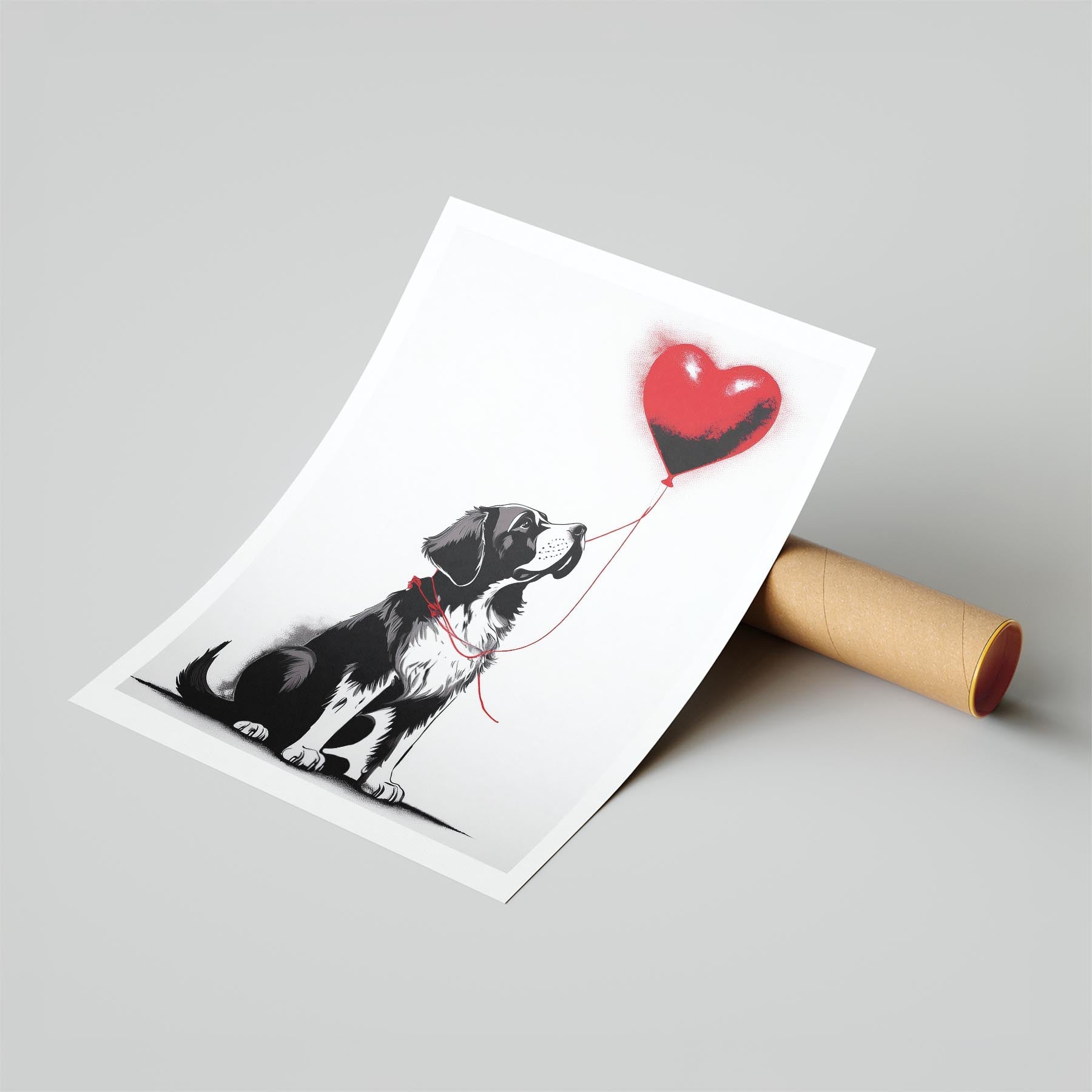 Saint Bernard DOGSY Series inspired by the Art of Banksy image 6