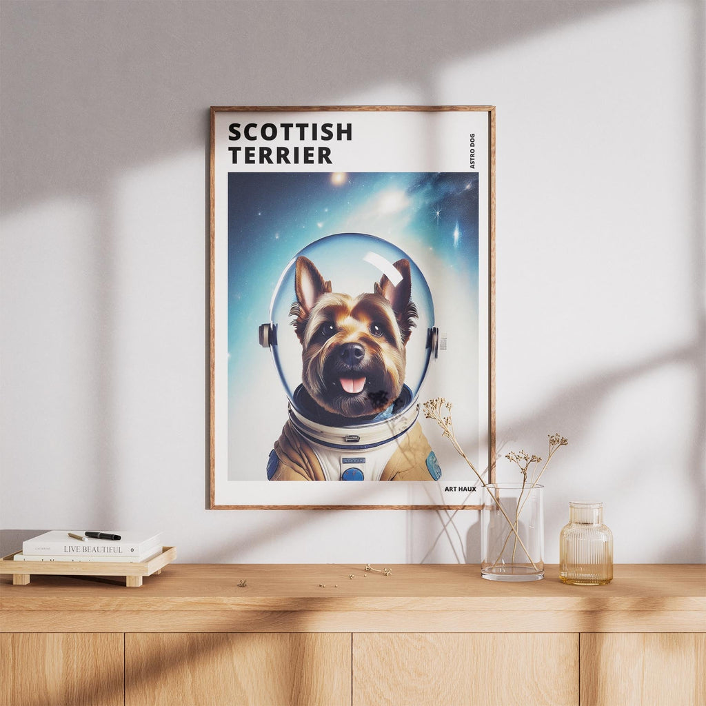 Scottish Terrier Astronaut Dog Series with Text Astro Dog image 8