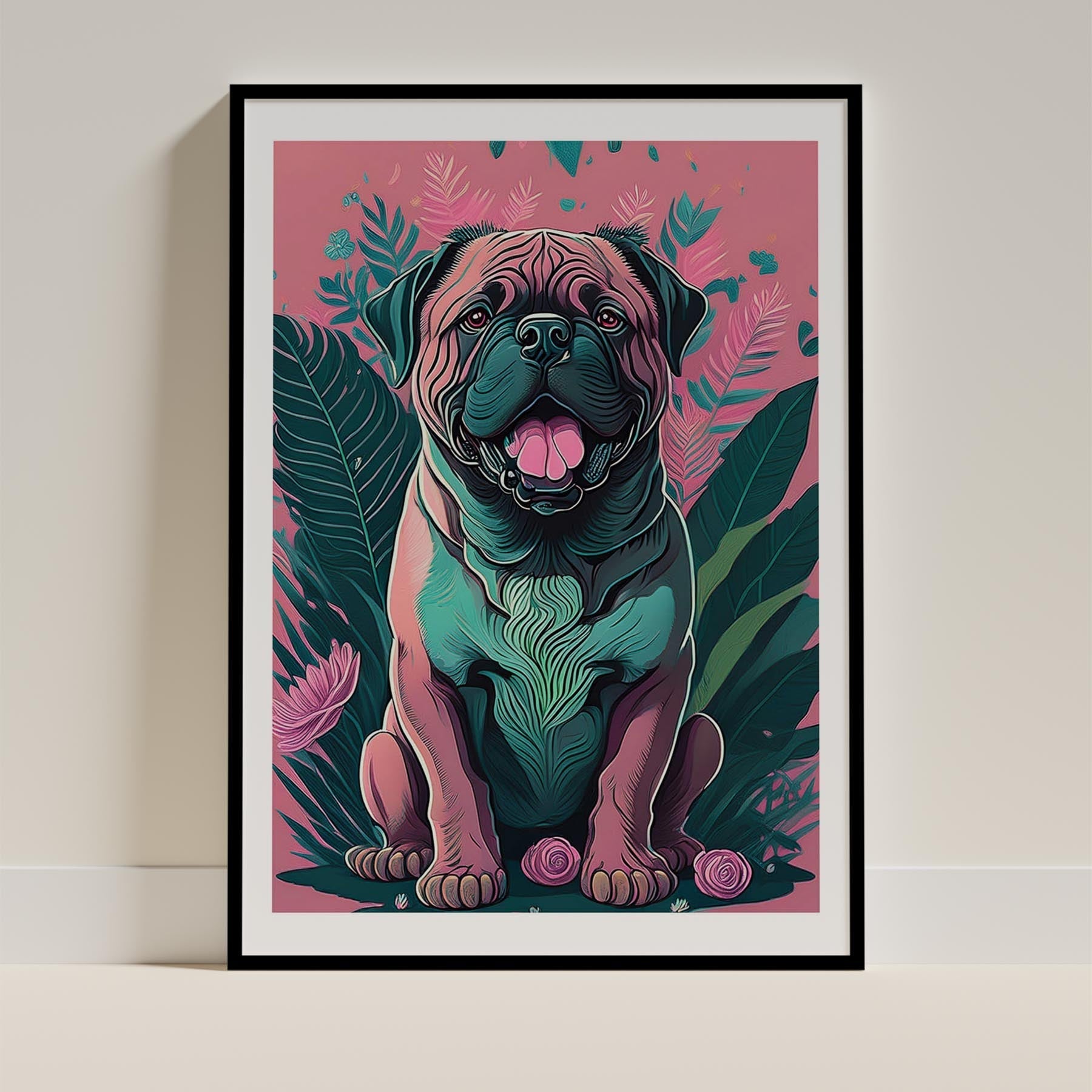 Bullmastiff Flowery Dog image 11
