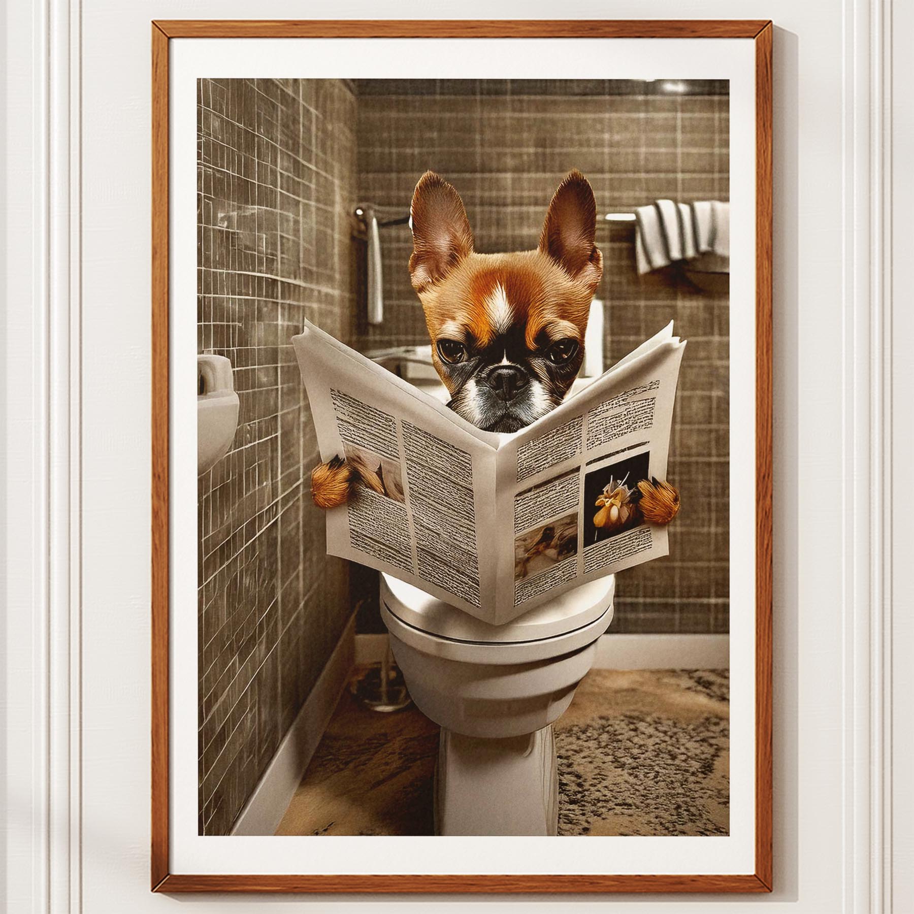 Boston Terrier Toilet Humour Dog Series 2 image 10