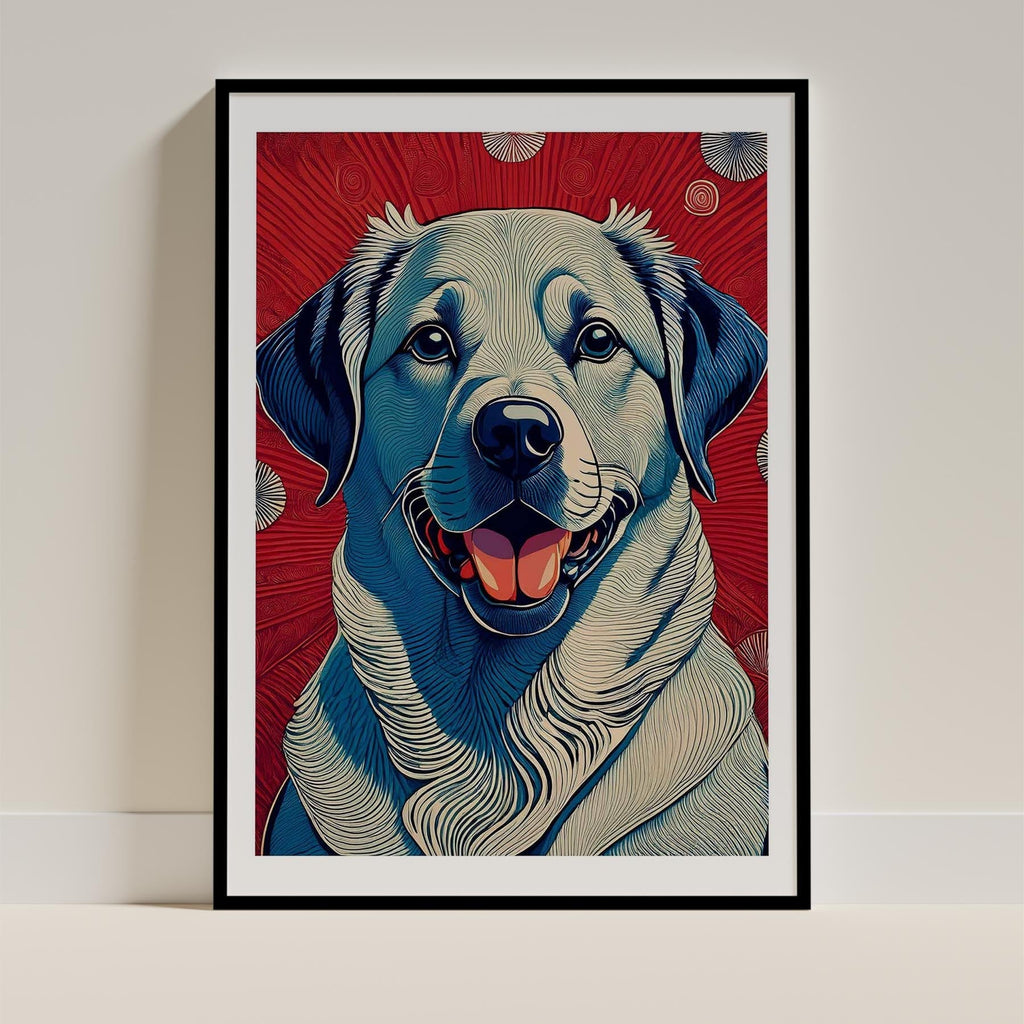 Labrador Retriever Hokusai Japanese Inspired Dog Series image 0