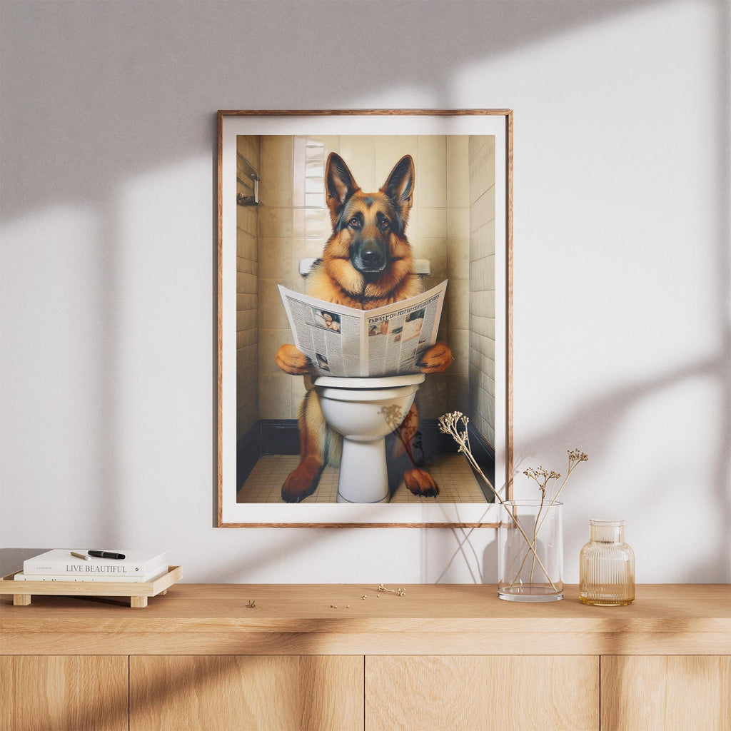 German Shepherd Toilet Humour Dog Series 1 image 8