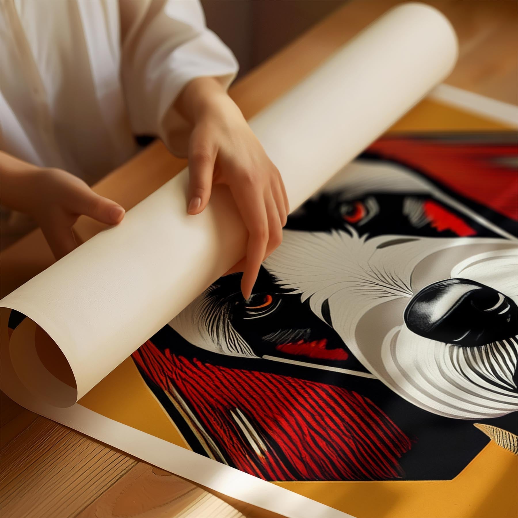 Cavoodle Geometric Orange Series image 1