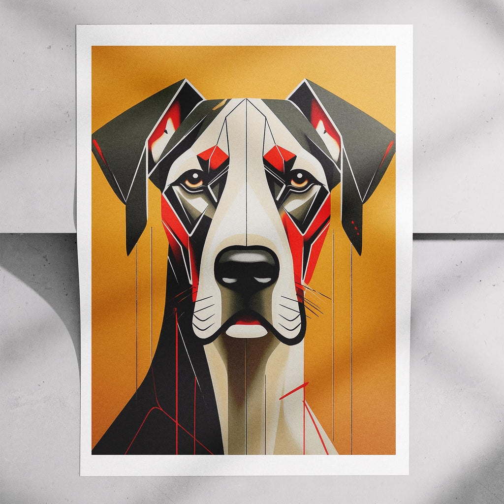 Great Dane Geometric Orange Series image 7