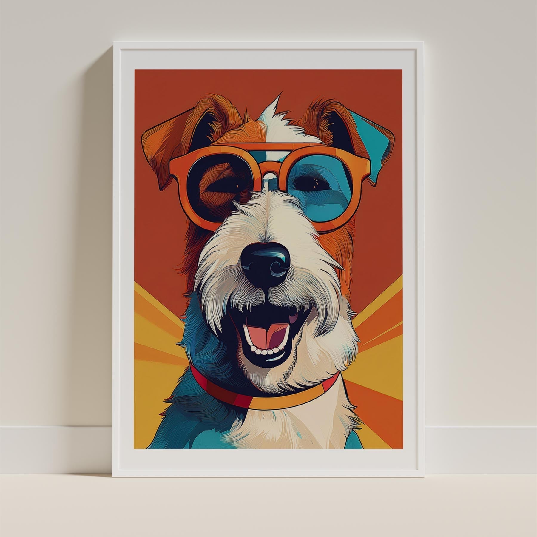 Fox Terrier In Colourful Sunnies 1 image 9