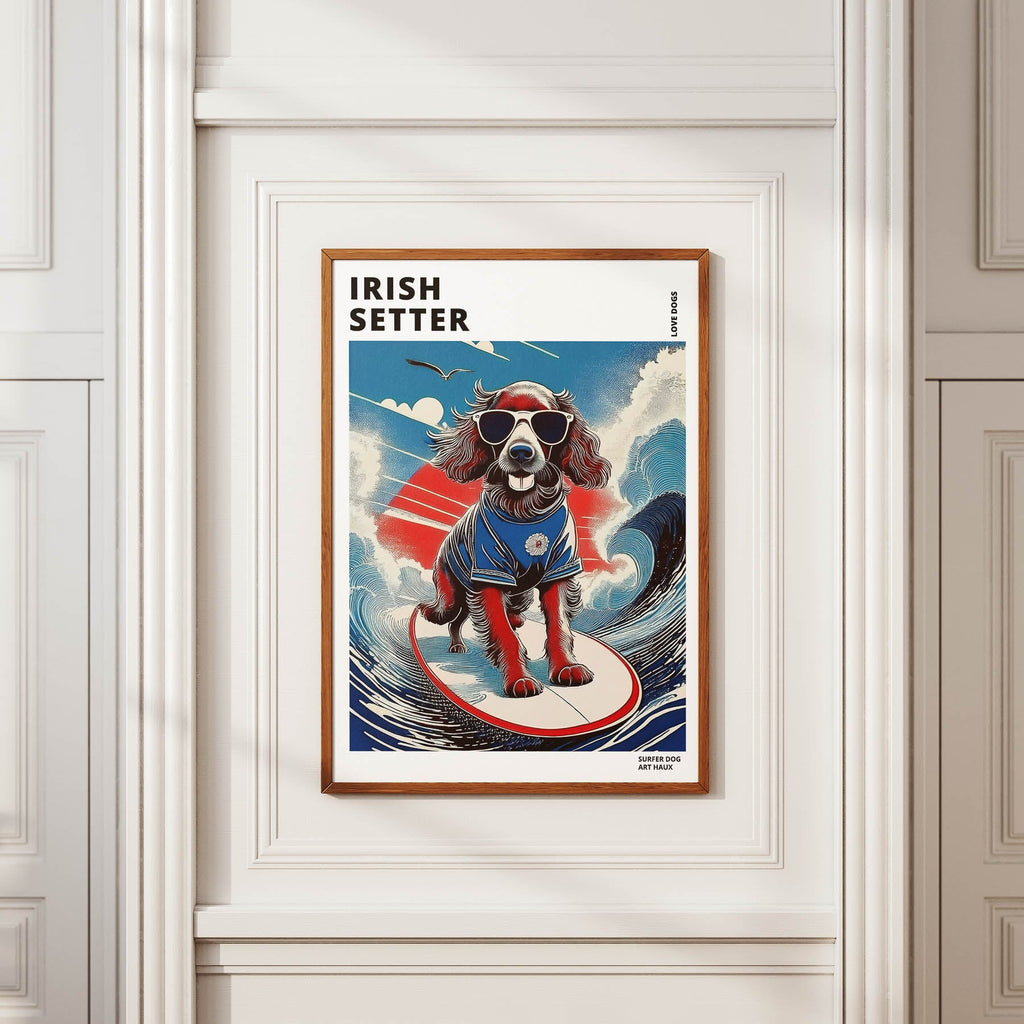 Irish Setter Hokosai Surfer Dogs 1 image 2