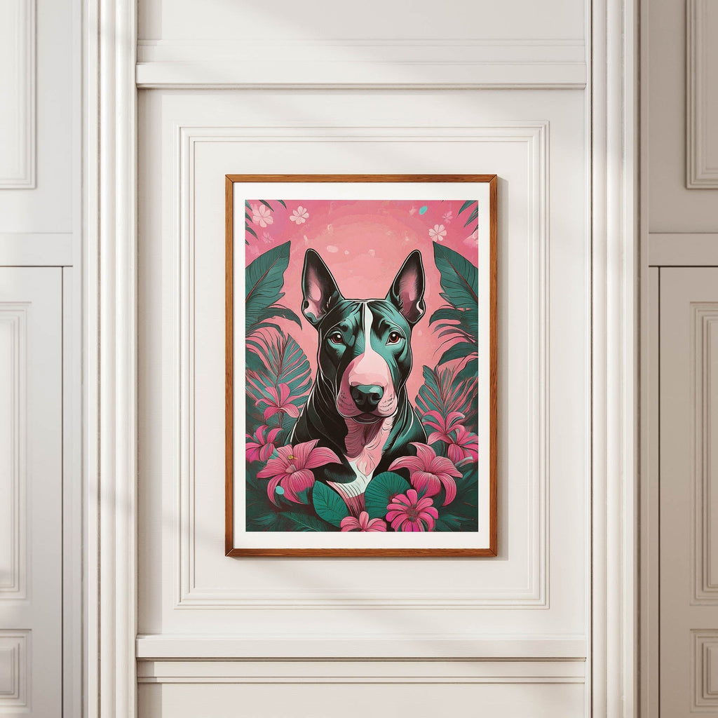 Bull Terrier Flowery Dog image 3