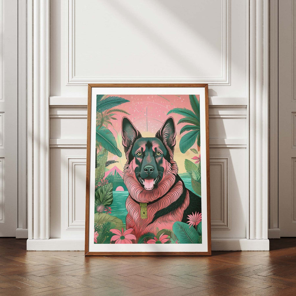 German Shepherd Flowery Dog image 4