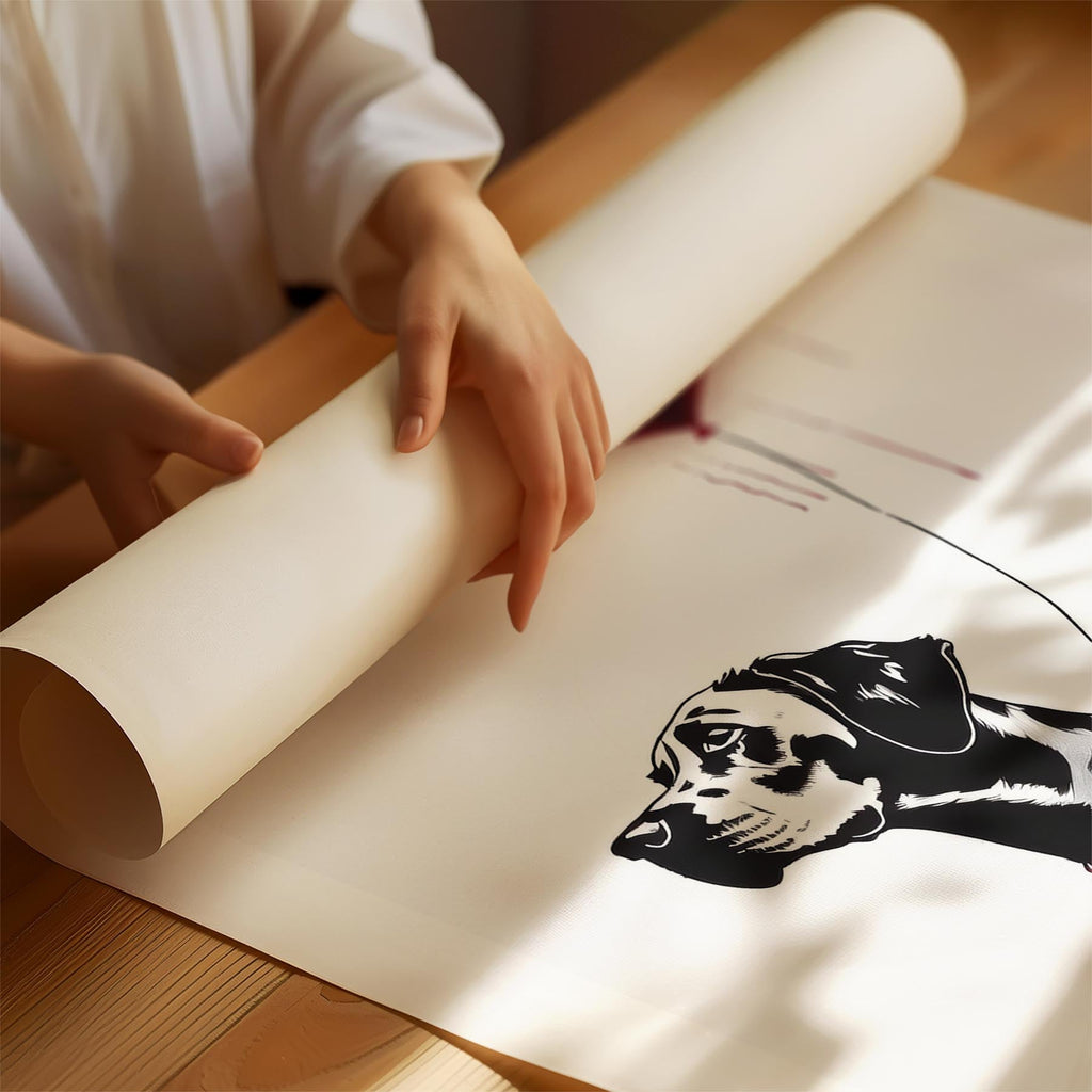 Dalmatian DOGSY Series inspired by the Art of Banksy with text Dogsy image 1