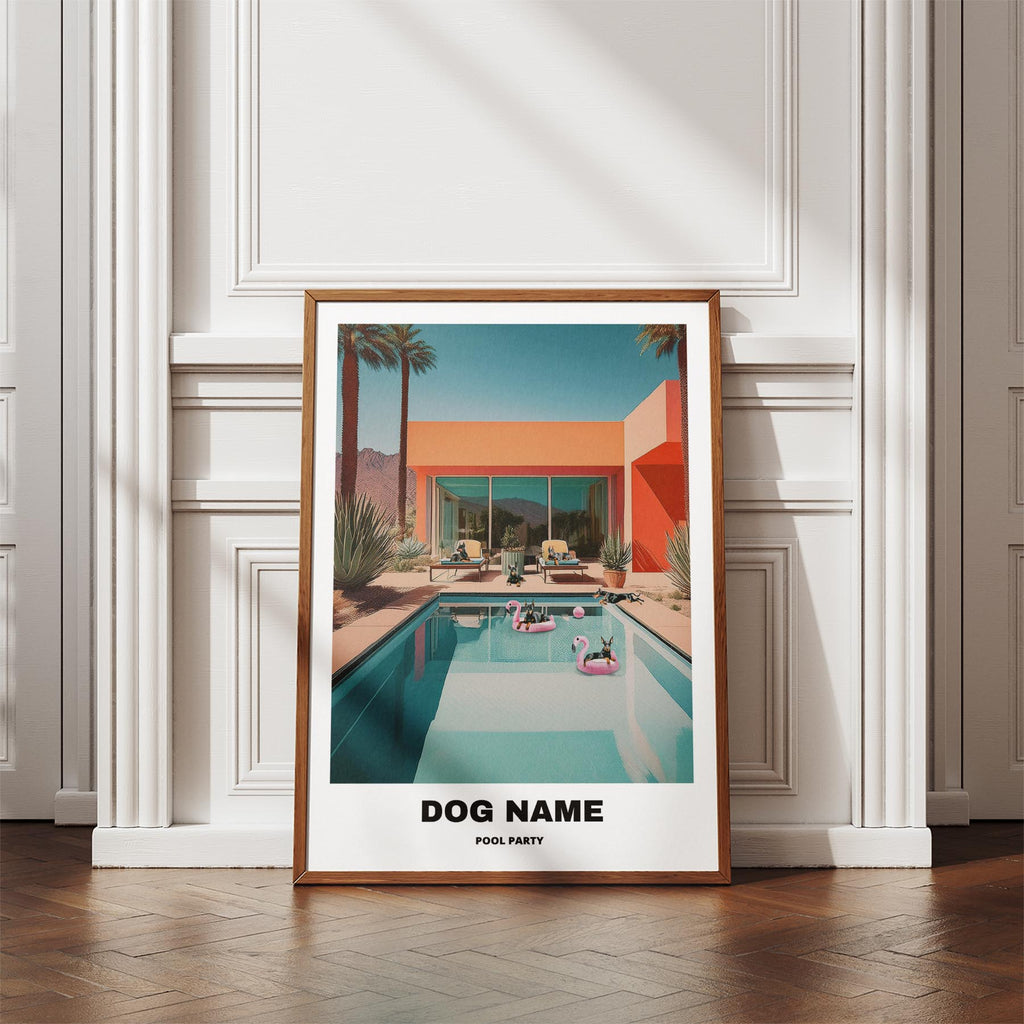 Dogue de Bordeaux Custom Pool Party WITH TEXT image 4