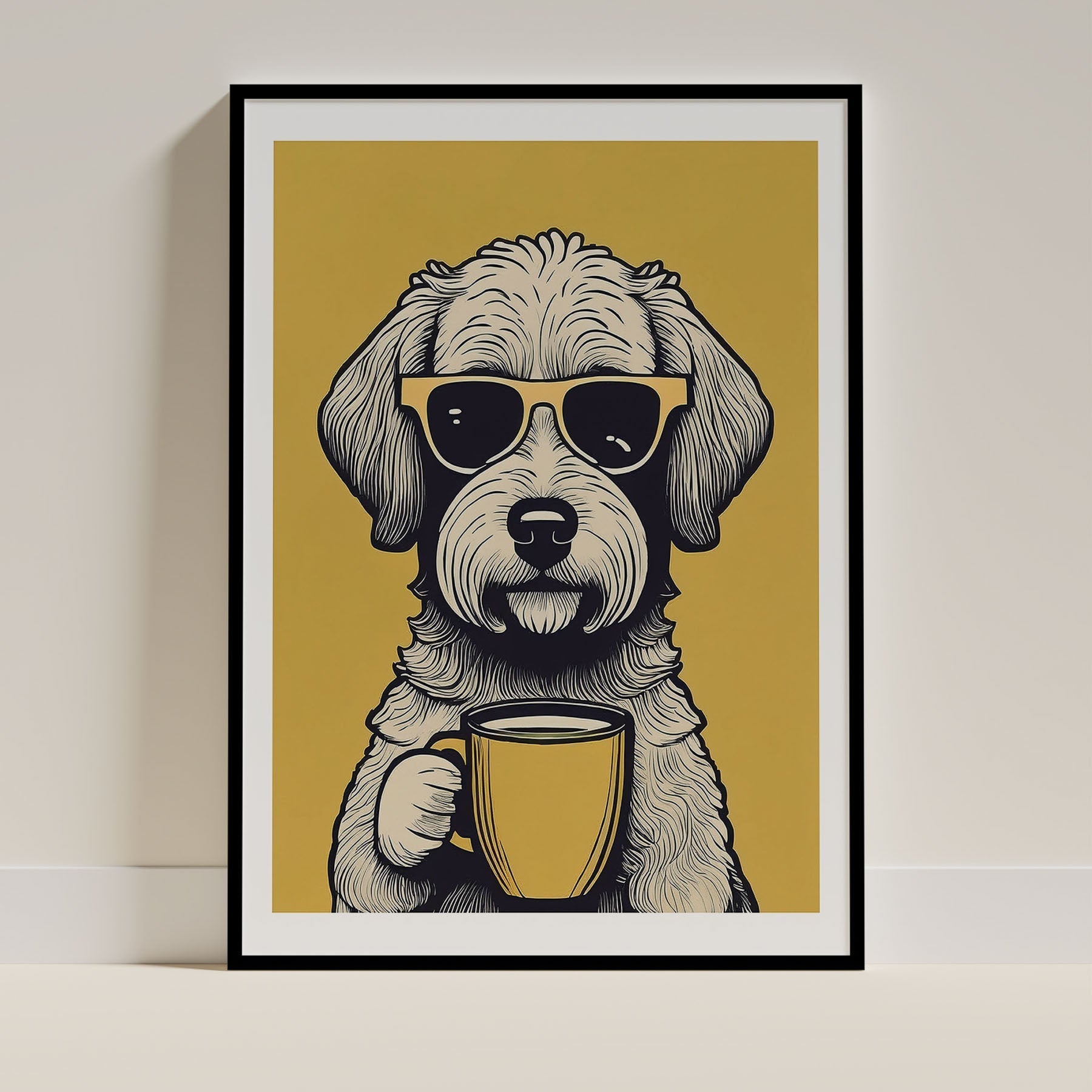 Goldendoodle Dog Art Print Unframed Vol 2 | 6 Unique Designs | Wall Art Gift for Dog Lovers - Image 6 | Dogsy & Co